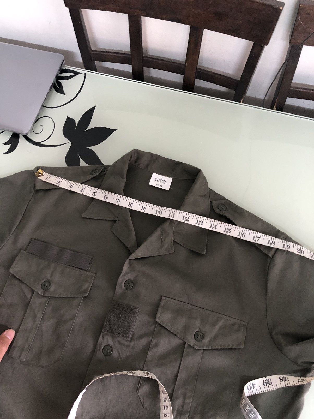 Vintage Vintage Y2K France Army Button Up Shirt Size US XXL / EU 58 / 5 - 17 Thumbnail