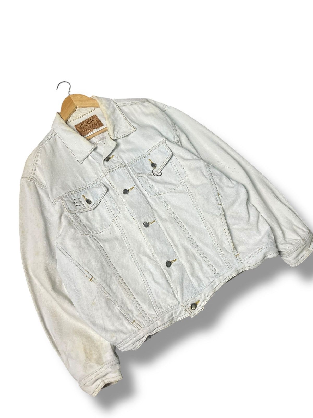 Japanese Brand × Vintage Cotton Blue Brand Denim Jacket (69) Size US L / EU 52-54 / 3 - 3 Thumbnail