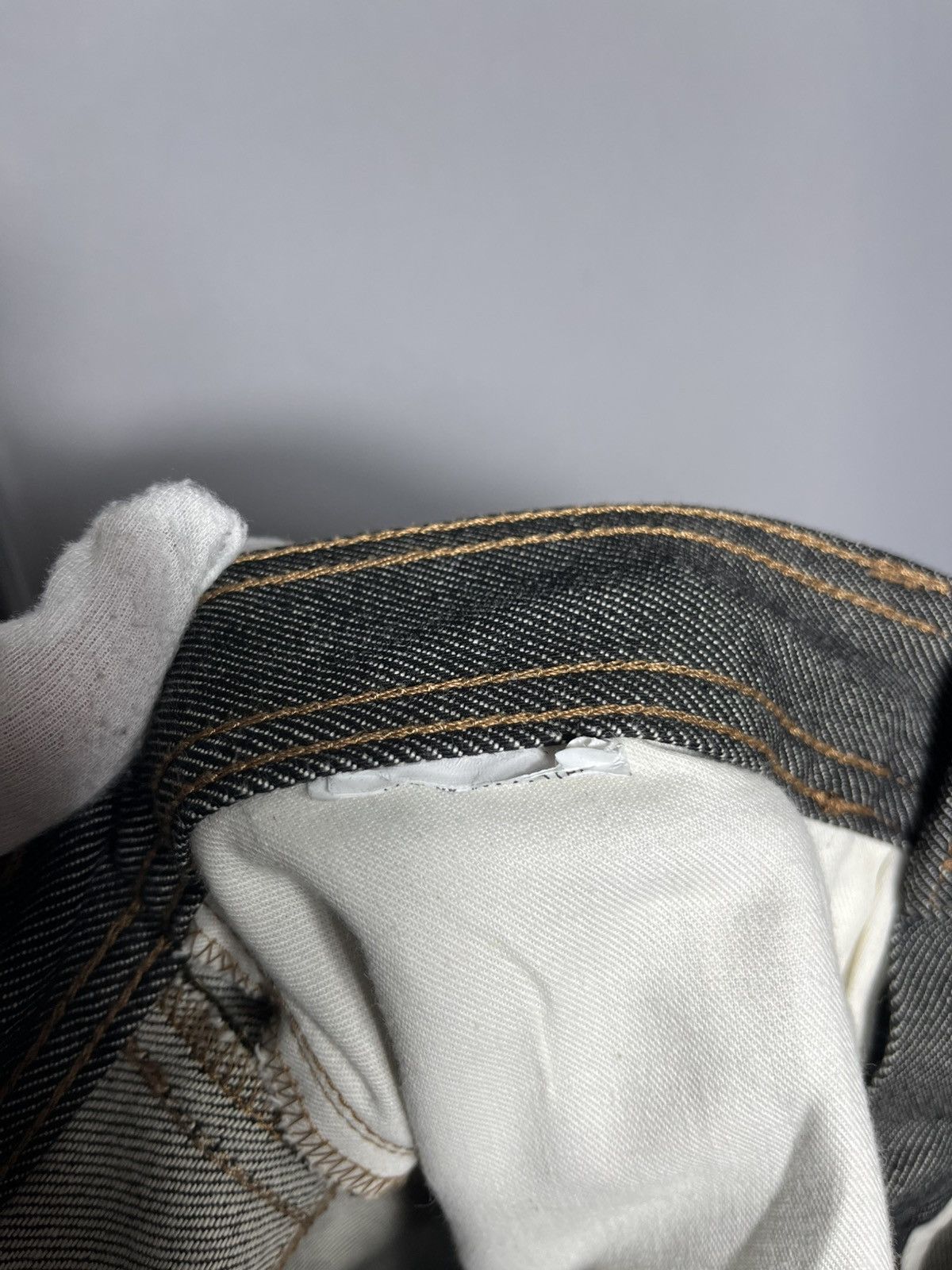 Neil Barrett Neil Barrett Black/Grey Selvedge Jeans Cuffed Hem Denim Mens Size US 32 / EU 48 - 14 Thumbnail