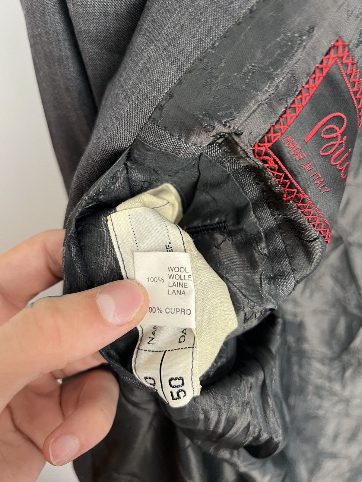 Brioni 💎Size 50L 90s Wool Brioni Blazer Suit Jacket Classic Size 50L - 11 Thumbnail