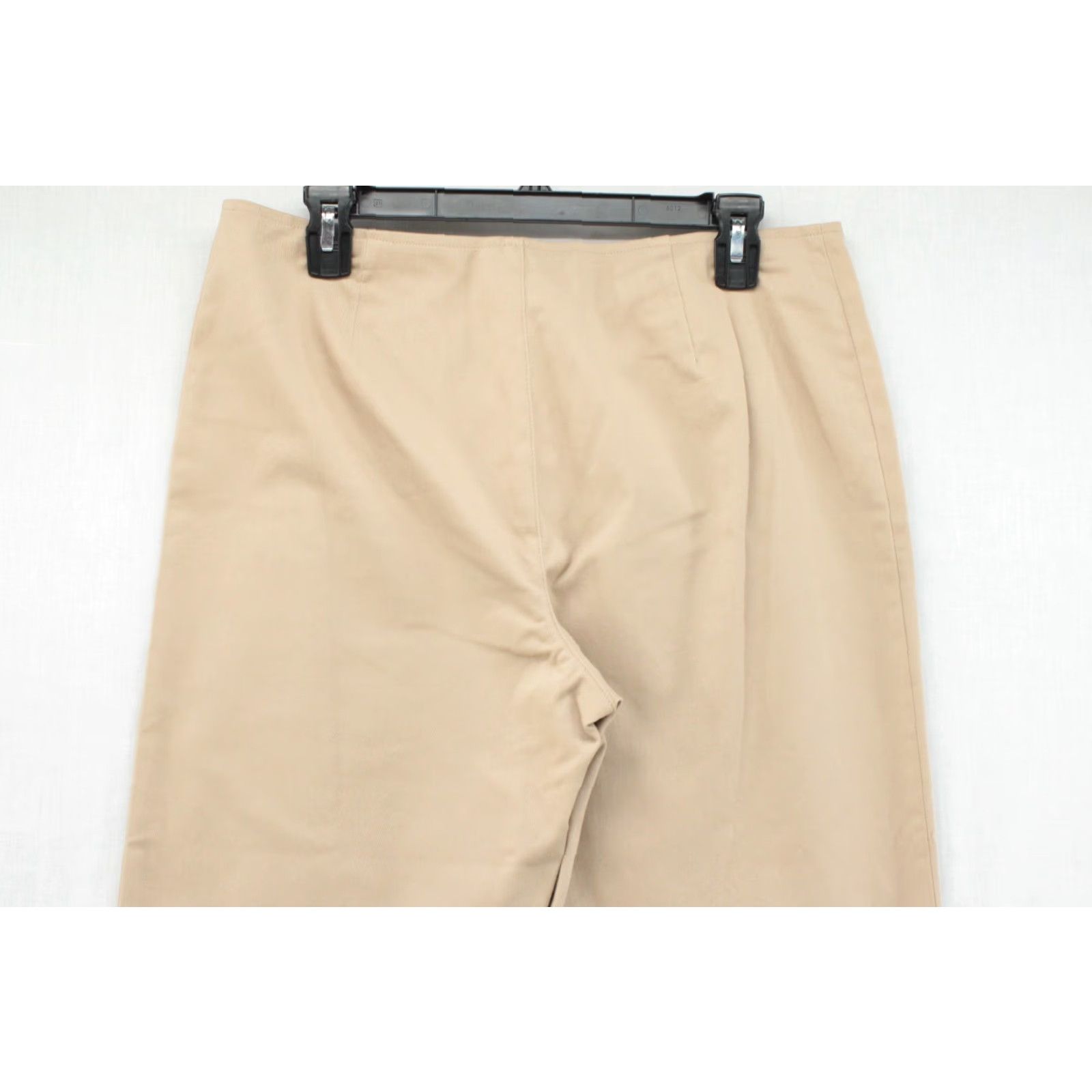 Ralph Lauren VINTAGE Ralph Lauren Pants Women Size 12 Khaki Beige Stretch Front Zipper Career Chino 90s Womens Size 34" / US 12 / IT 48 - 7 Thumbnail