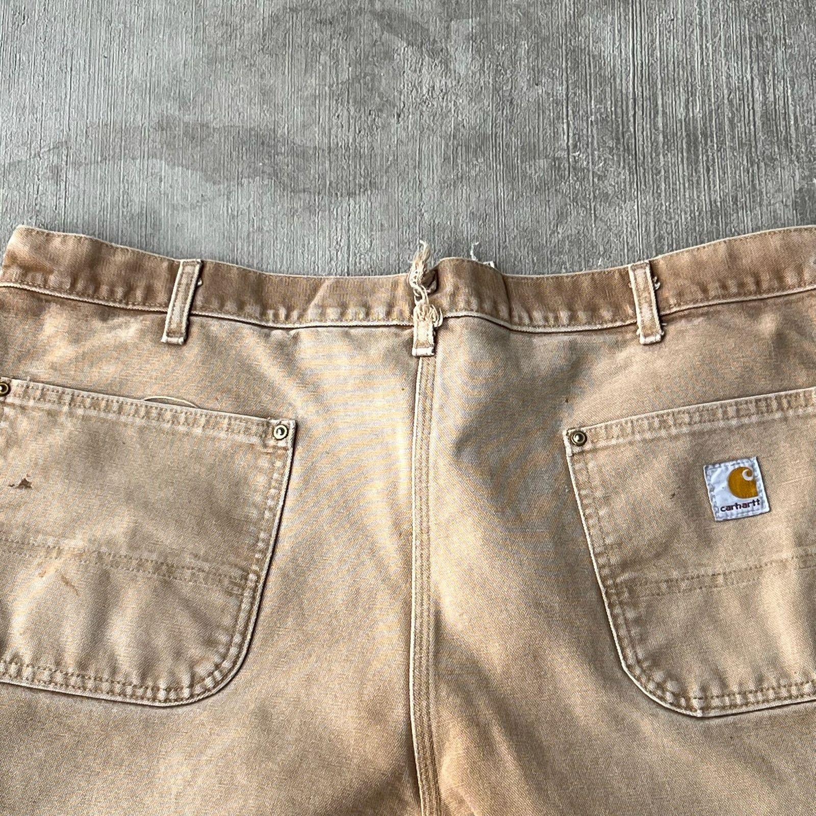 Carhartt × Vintage Carhartt brown faded double knee work wear carpenter pants Size US 37 - 8 Thumbnail
