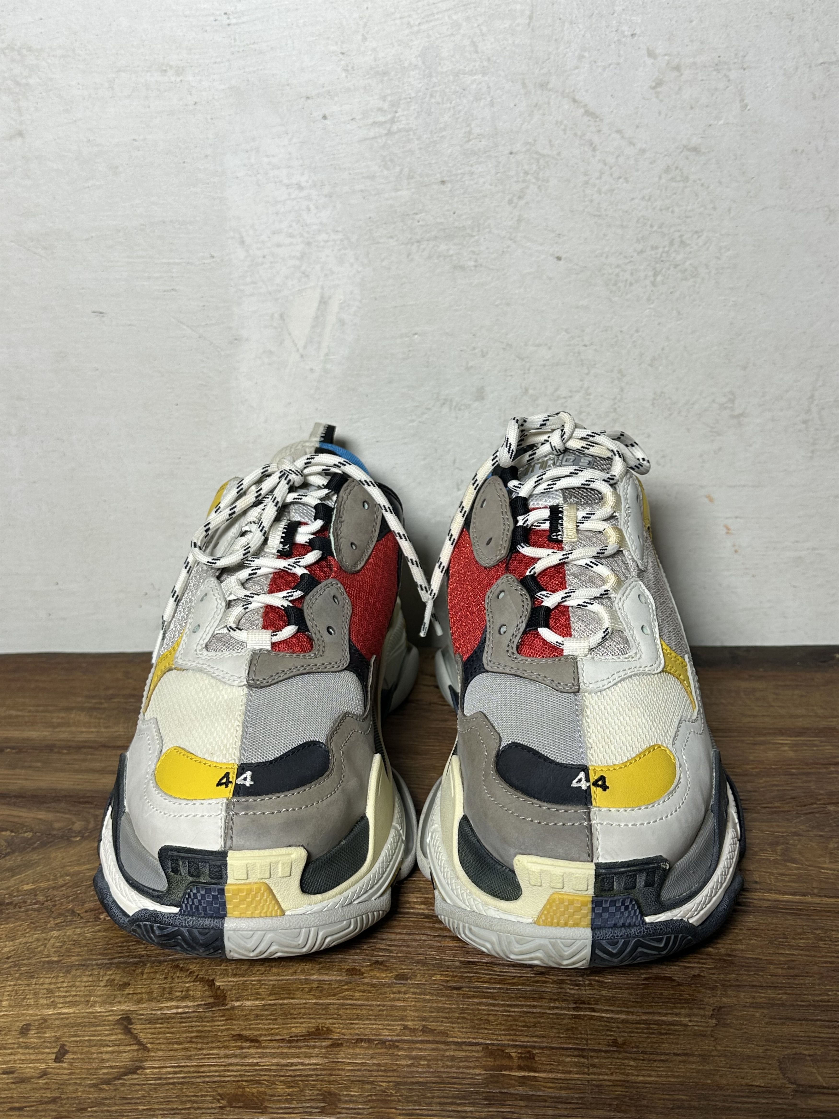 Balenciaga Balenciaga Triple S Split White Light Grey Yellow Size US 11 / EU 44 - 6 Thumbnail