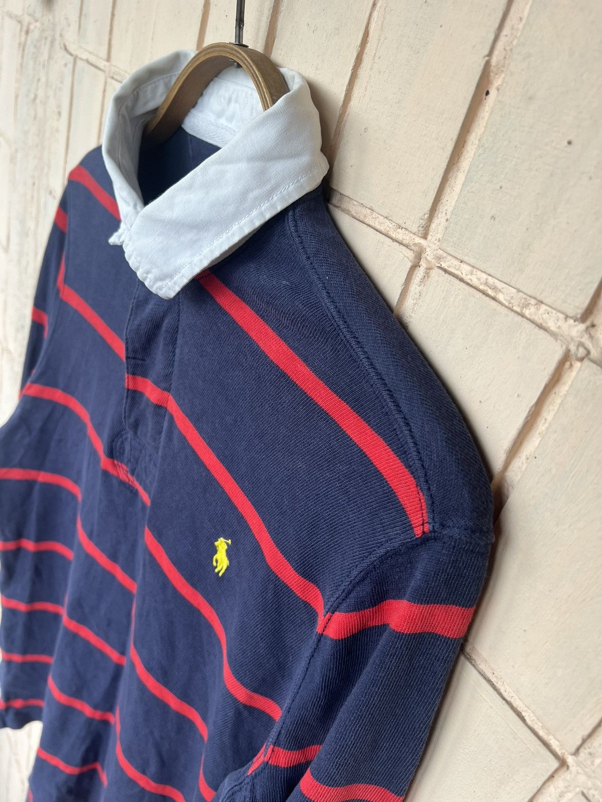 Polo Ralph Lauren Vintage 90s Polo Ralph Lauren Rugby Long Sleeve Shirt Size US S / EU 44-46 / 1 - 7 Thumbnail