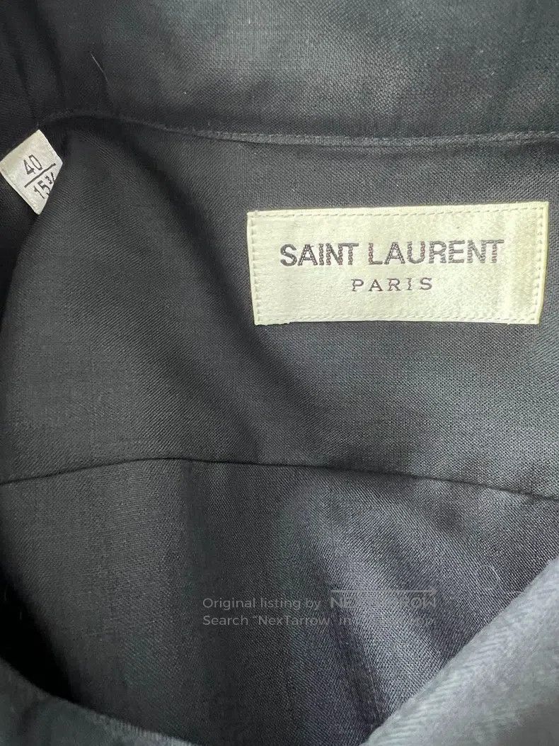 Saint Laurent Paris Saint Laurent Paris size 40 Silver Thread Crescent Bellows Size US S / EU 44-46 / 1 - 4 Thumbnail