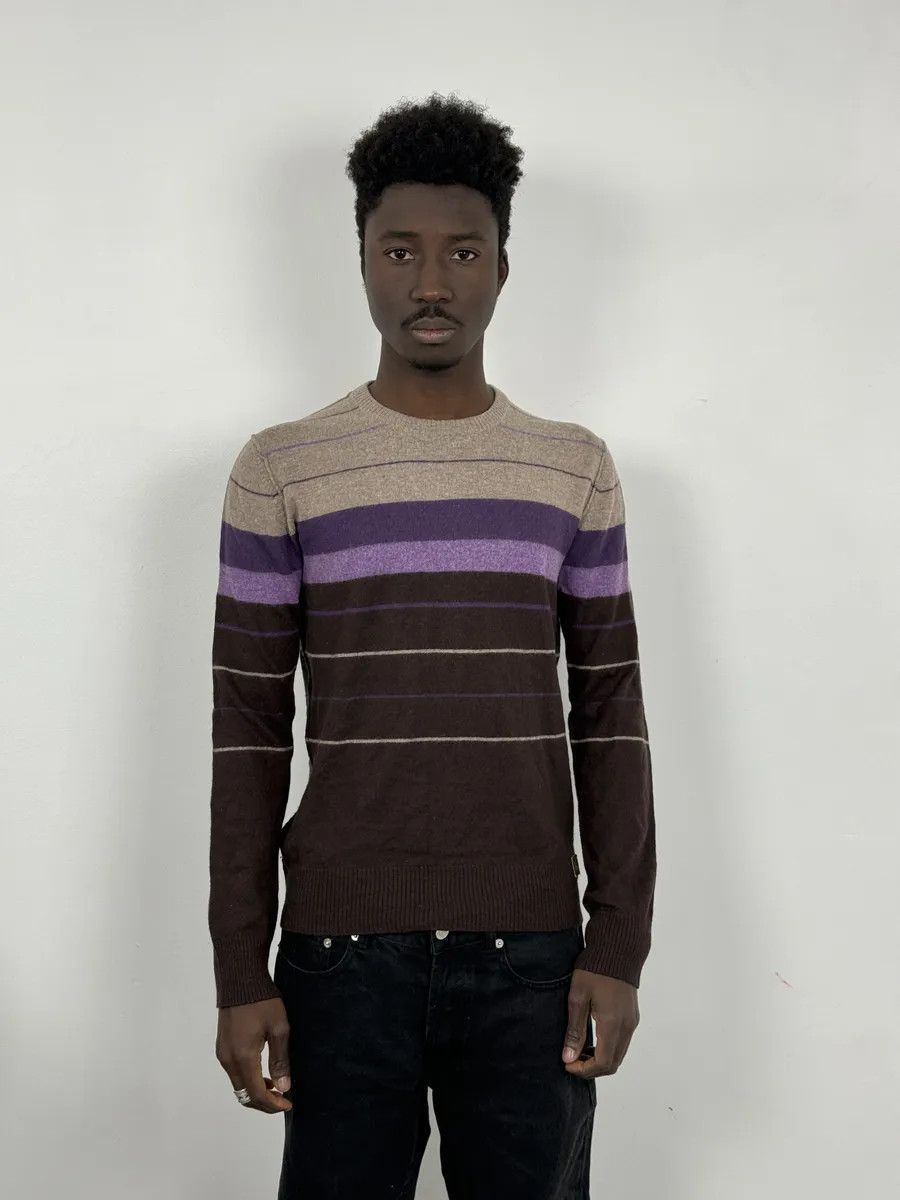 Dolce & Gabbana 2000s Dolce & Gabbana Purple Striped Sweater Size US S / EU 44-46 / 1 - 3 Thumbnail