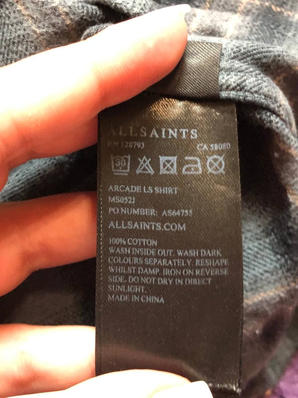 Allsaints VINTAGE Y2K Print Shirt Allsaints Streetwear Size US M / EU 48-50 / 2 - 11 Thumbnail