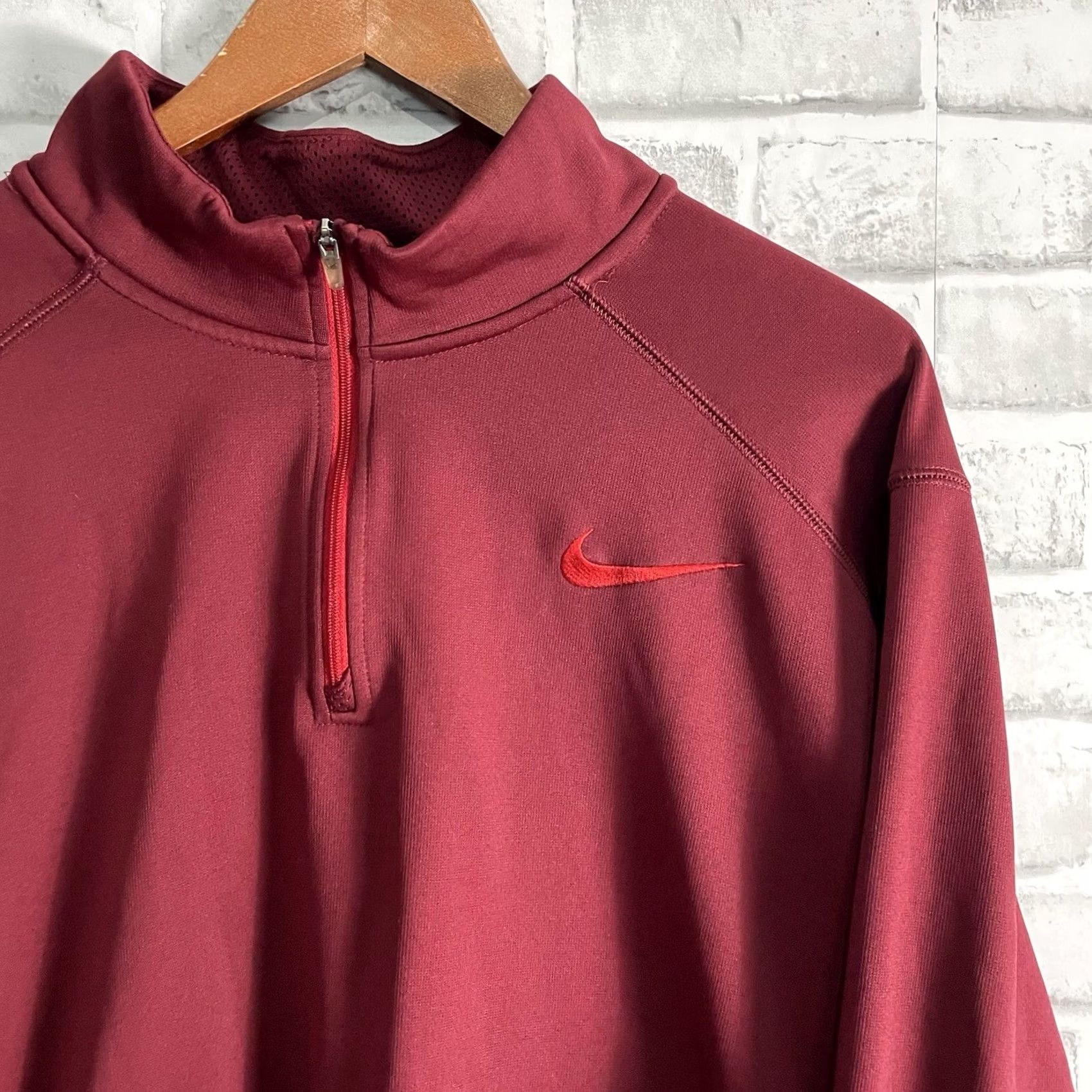 Nike Nike Therma-Fit Jacket Mens XXL Red Athletic Half Zip-Up Size US XXL / EU 58 / 5 - 2 Thumbnail