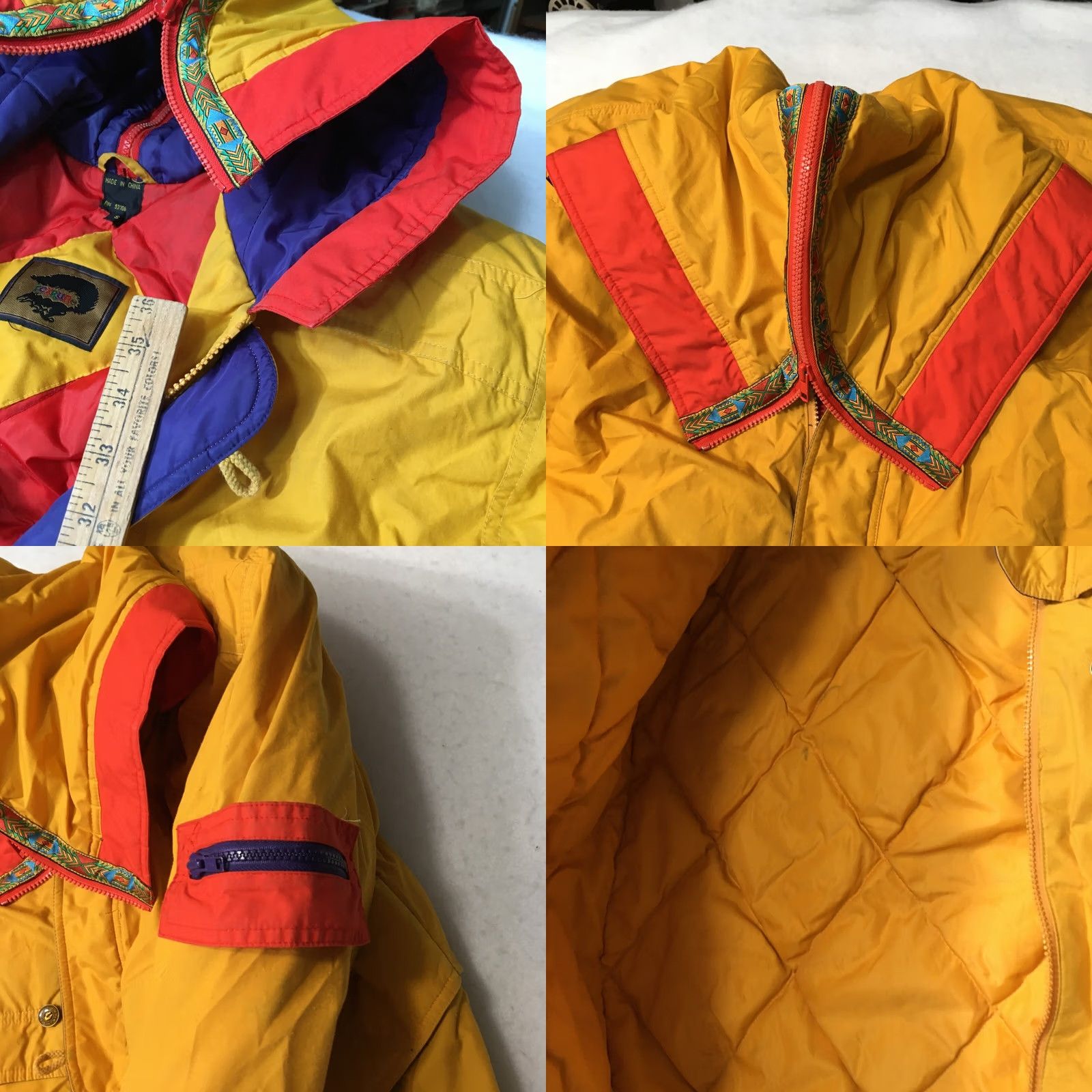 Vintage VINTAGE Foxrun Yellow Hooded Trench Coat Parka Jacket Lining Large 1980s Size US L / EU 52-54 / 3 - 8 Thumbnail