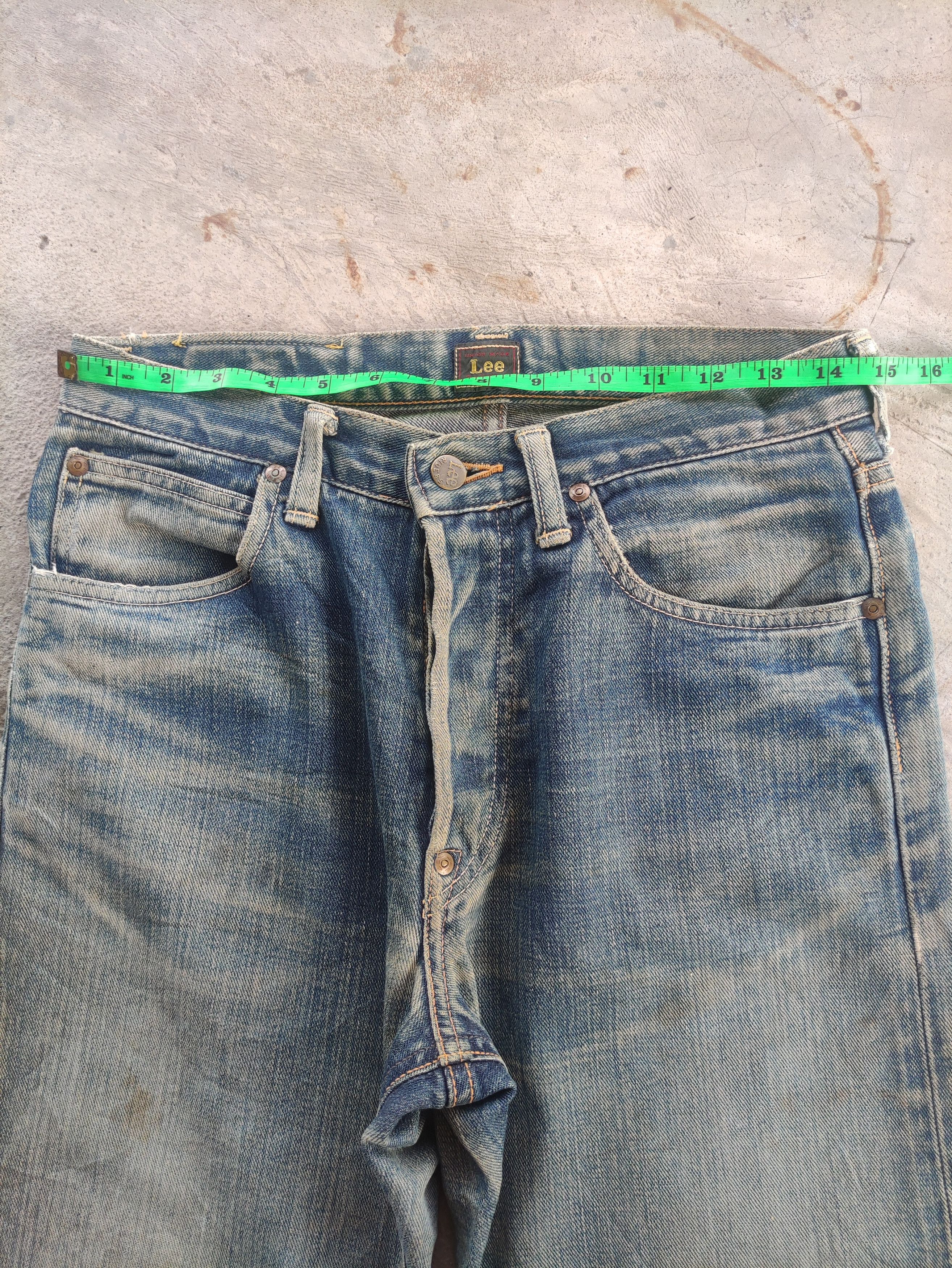 Lee Vintage Lee Button Jean Distressed Faded Denim Pants Size US 30 / EU 46 - 8 Thumbnail
