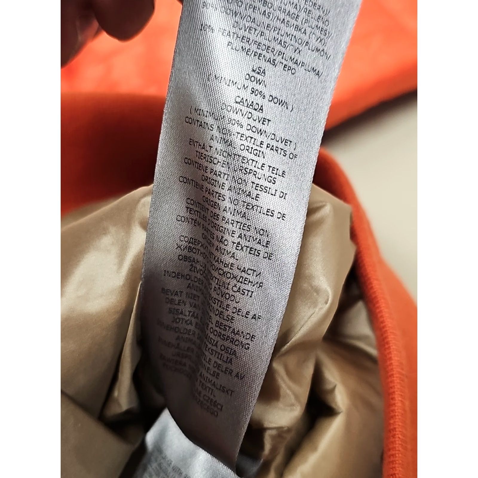 Belstaff VINTAGE? No — Belstaff Circuit Logo Down Jacket Men Orange Quilted Shell Mid-Length Full Zip 44 Size US S / EU 44-46 / 1 - 7 Thumbnail