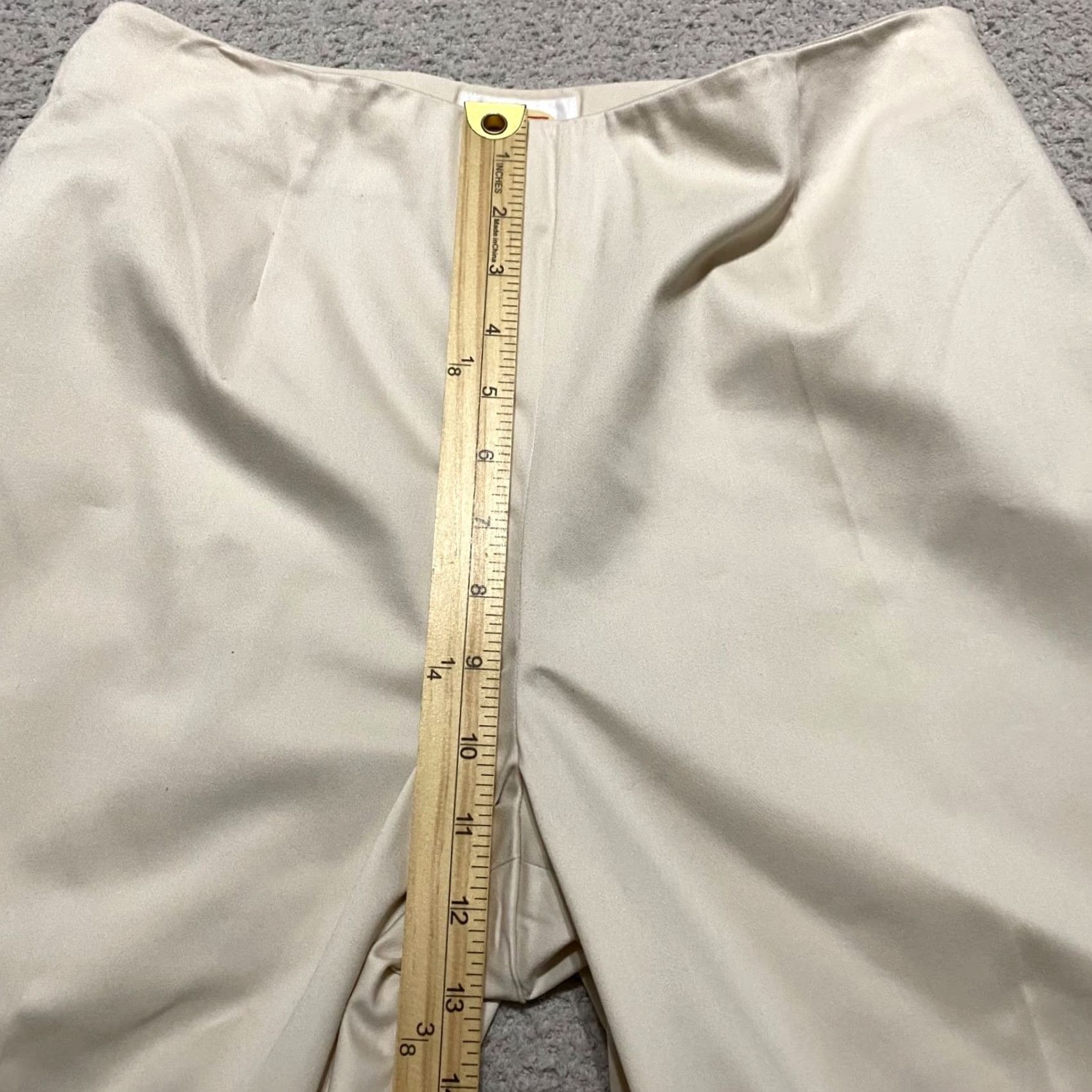 Talbots Talbots Womens Pants Beige 12P Petite Straight Dress Pants Flat Front Button Zip Machine Washable Beiges Family: Preppy Mens? No Size 34" / US 12 / IT 48 - 6 Thumbnail
