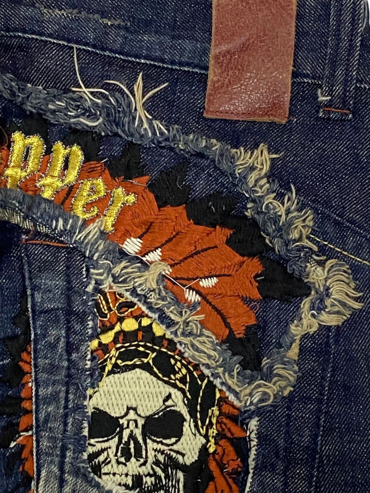 Hysteric Glamour × If Six Was Nine × Japanese Brand Flare Red Pepper Japan Jean Patches Distressed Embroidery Size US 30 / EU 46 - 12 Thumbnail