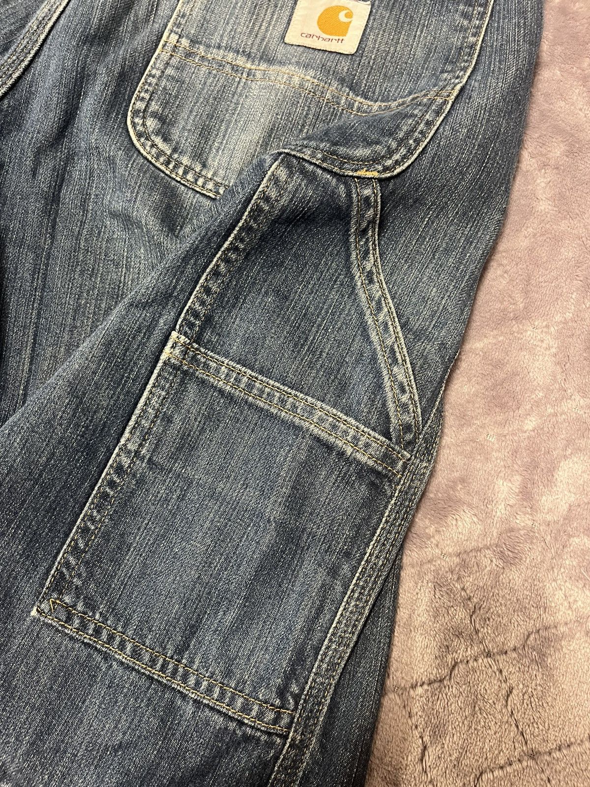 Carhartt 🐬TRUE VINTAGE WORK CARHARTT DOUBLE KNEE SHORTS Size US 28 / EU 44 - 5 Thumbnail