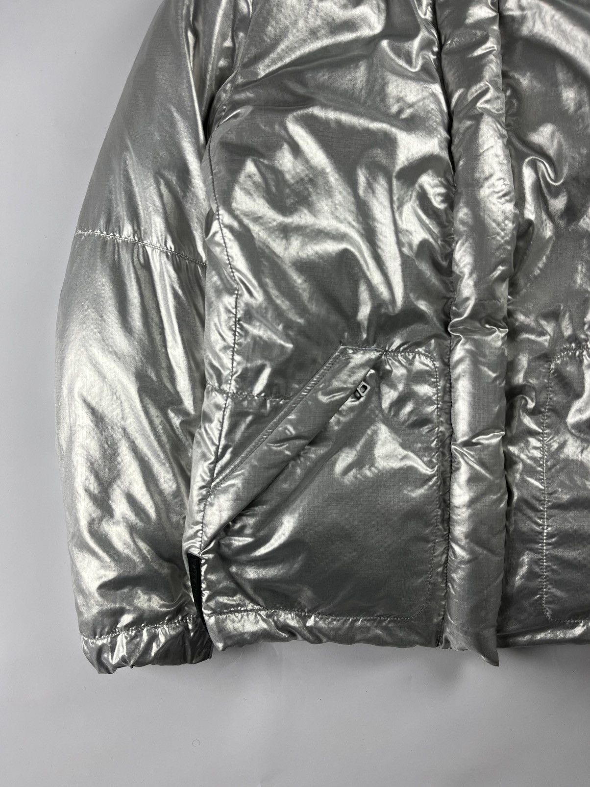 Prada Prada Silver Astro Puffer Jacket FW 2006 Size S / US 4 / IT 40 - 3 Thumbnail