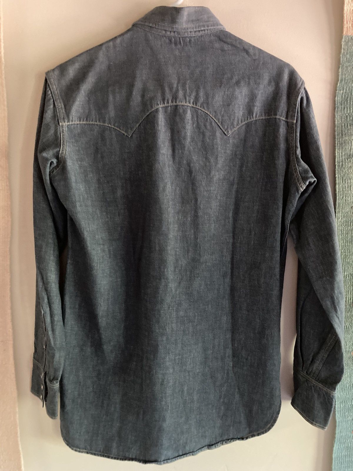 Warehouse & Co. Warehouse & Co Sawtooth Denim Western Shirt Size US M / EU 48-50 / 2 - 2 Thumbnail