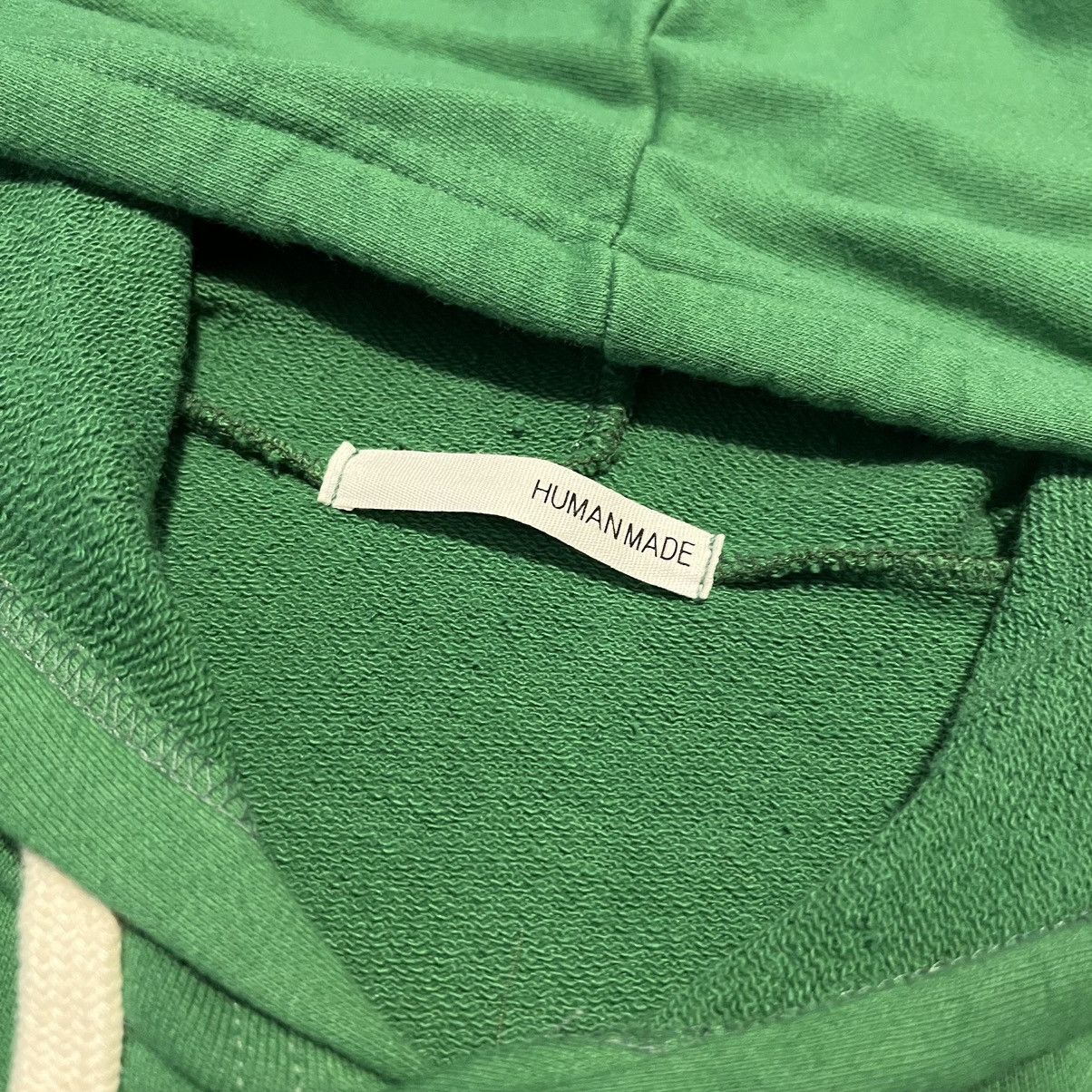Japanese Brand Vintage Human Made Green Pullover Blank Hoodie Sweatshirt Size US L / EU 52-54 / 3 - 2 Thumbnail