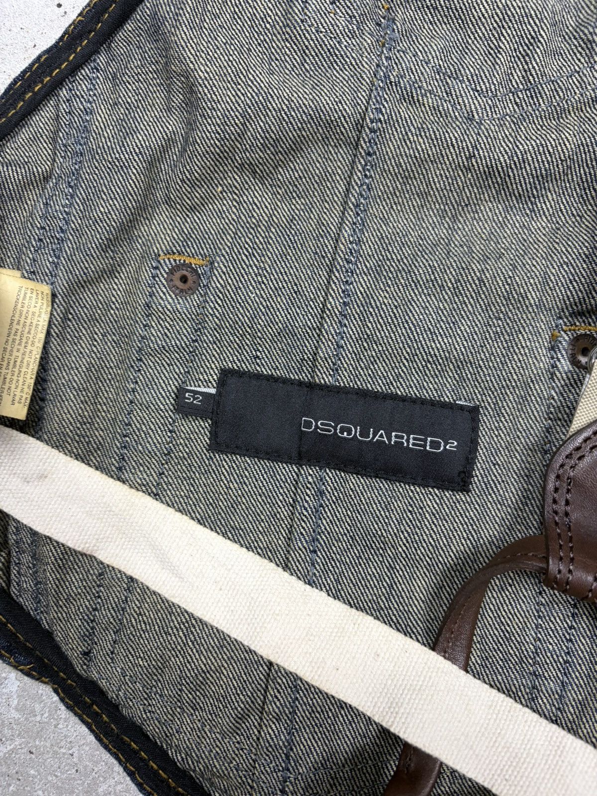 Dsquared2 SS 2006 Dsquared2 Denim Jeans Harness Vest Rare Runway Size US L / EU 52-54 / 3 - 9 Thumbnail