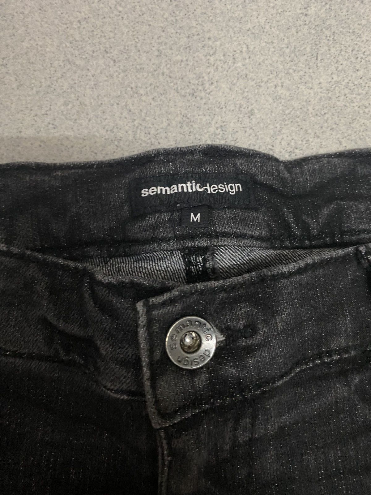 Japanese Brand × Vintage × semanticdesign Vintage Semantic Design Skinny Denim Jeans Size US 32 / EU 48 - 5 Thumbnail