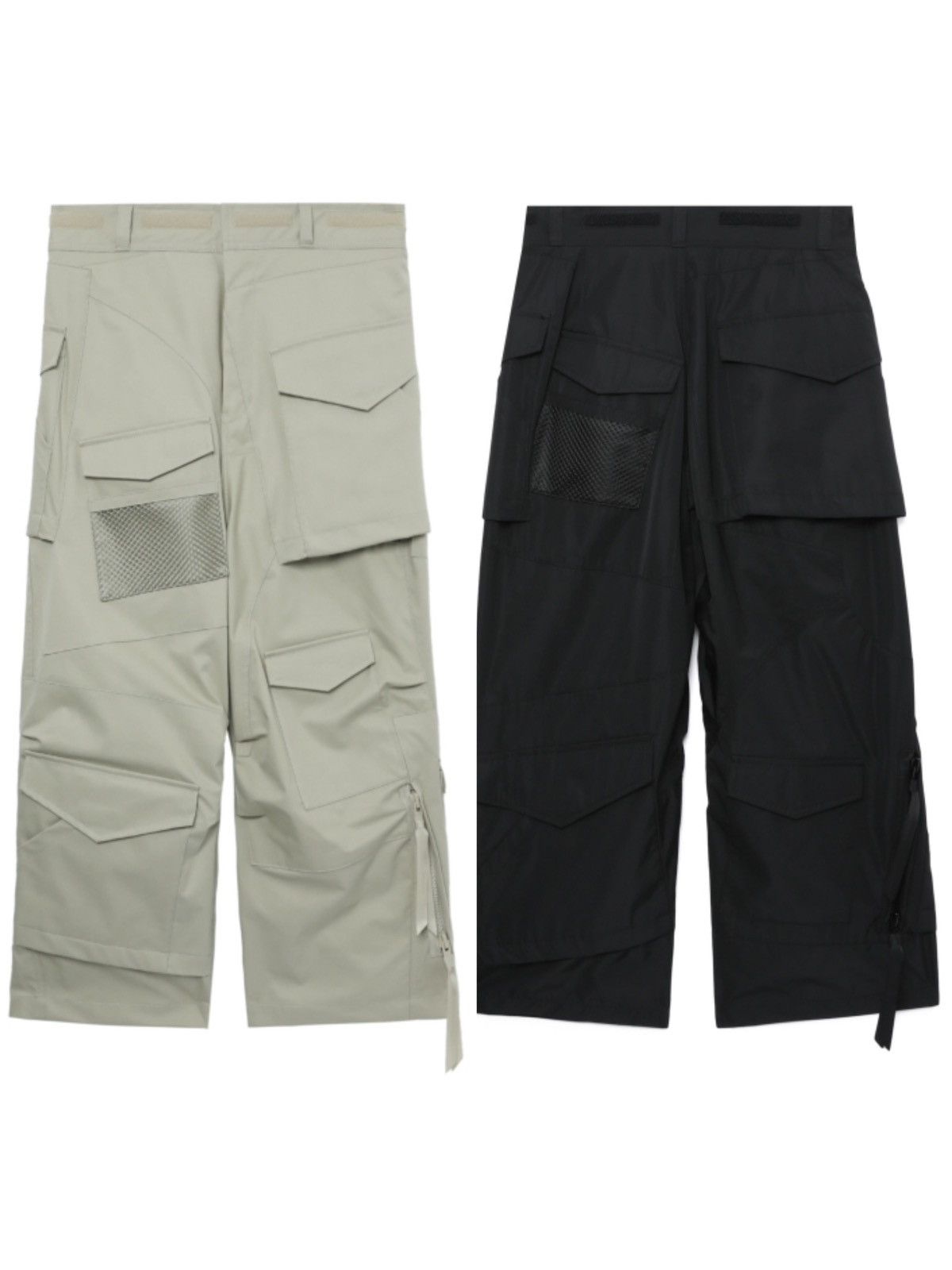 Junya Watanabe JUNYA WATANABE MAN Strap-Detail Asymmetric Cargo Trousers Size US 27 - 3 Thumbnail