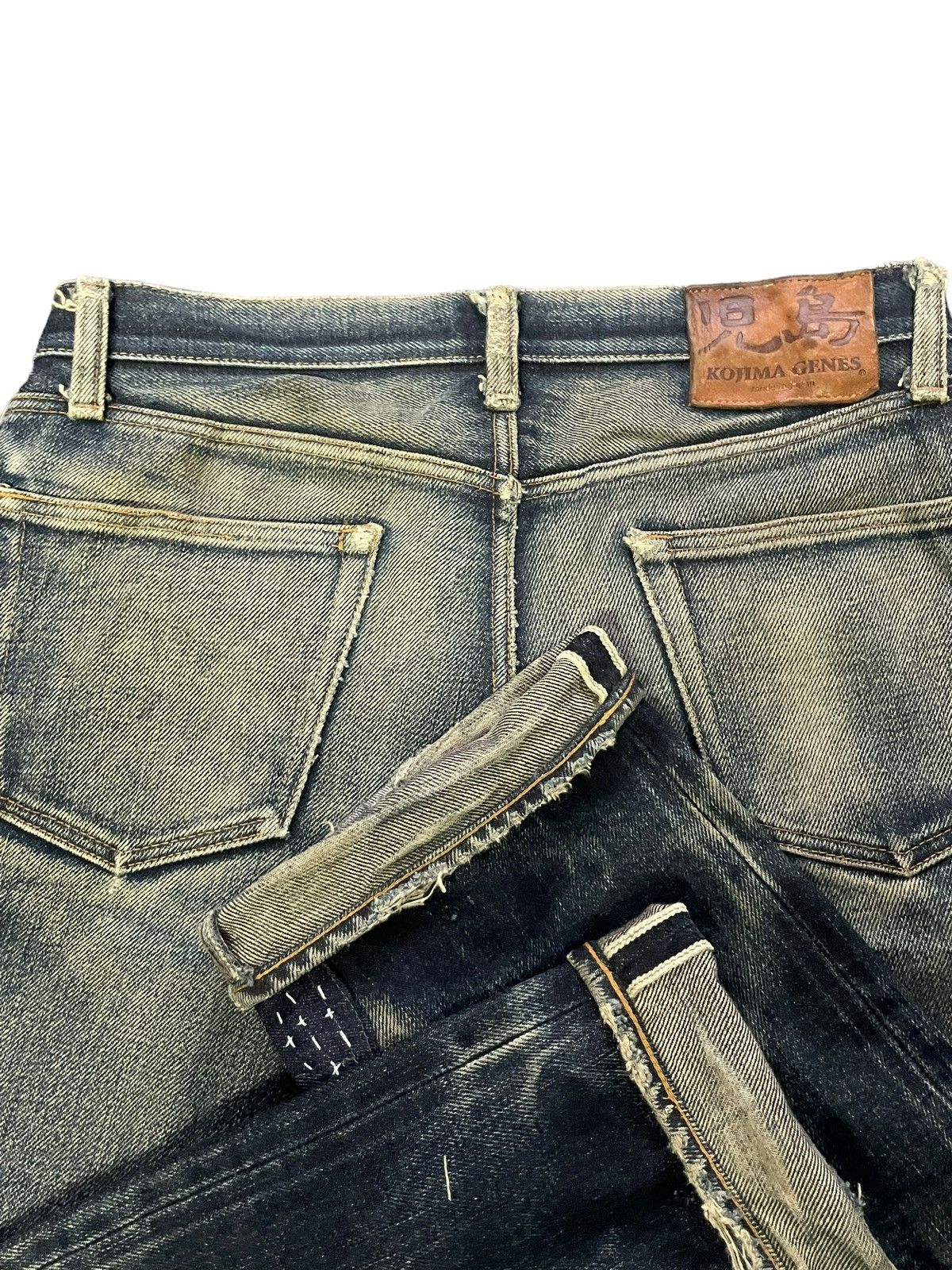 KOJIMA GENES × Vintage Vintage Kojima Genes Selvedge Distresed Denim Size US 34 / EU 50 - 10 Thumbnail