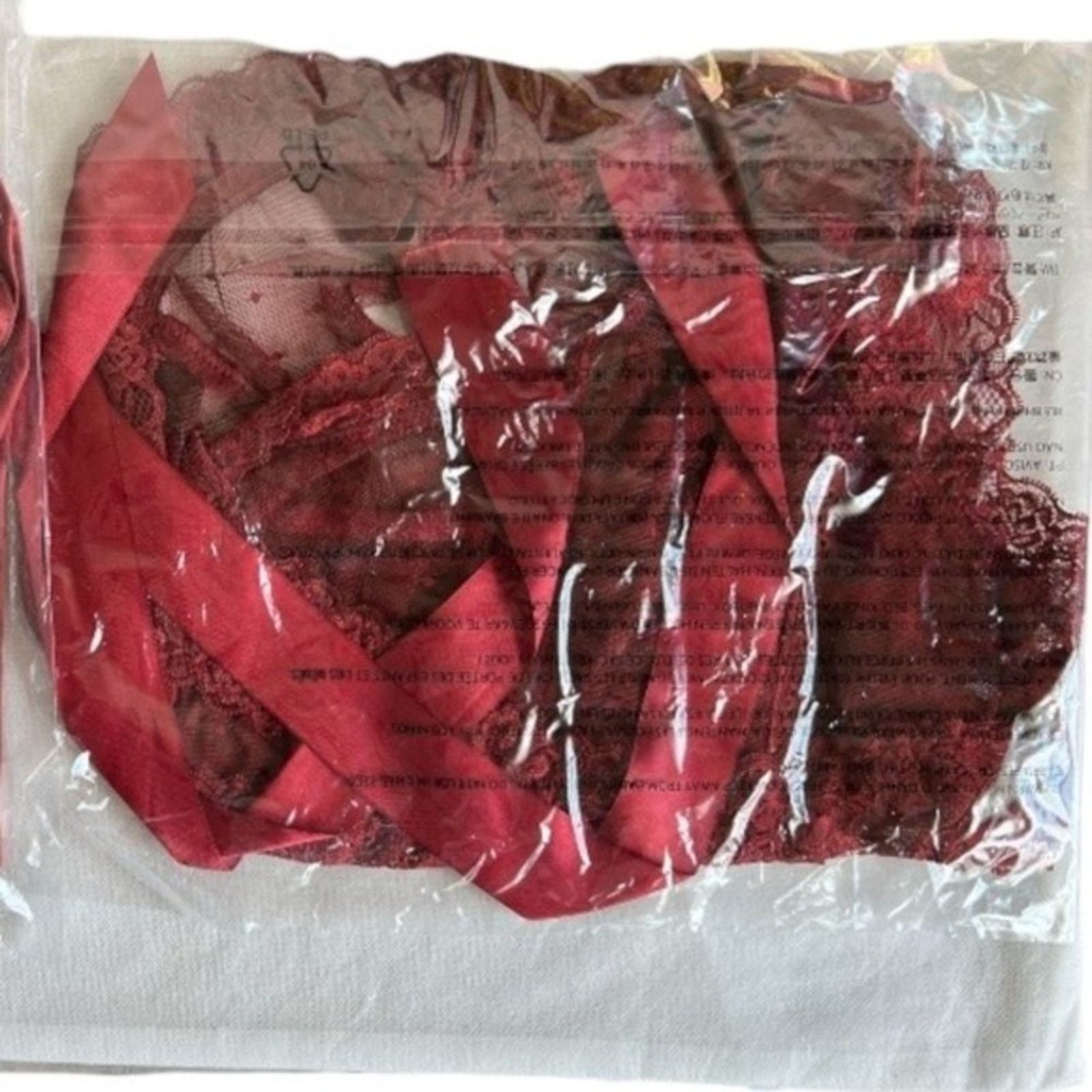 Other Frederick’s of Hollywood Deep Red Alexia Love Mesh Teddy, M Size M / US 6-8 / IT 42-44 - 8 Thumbnail