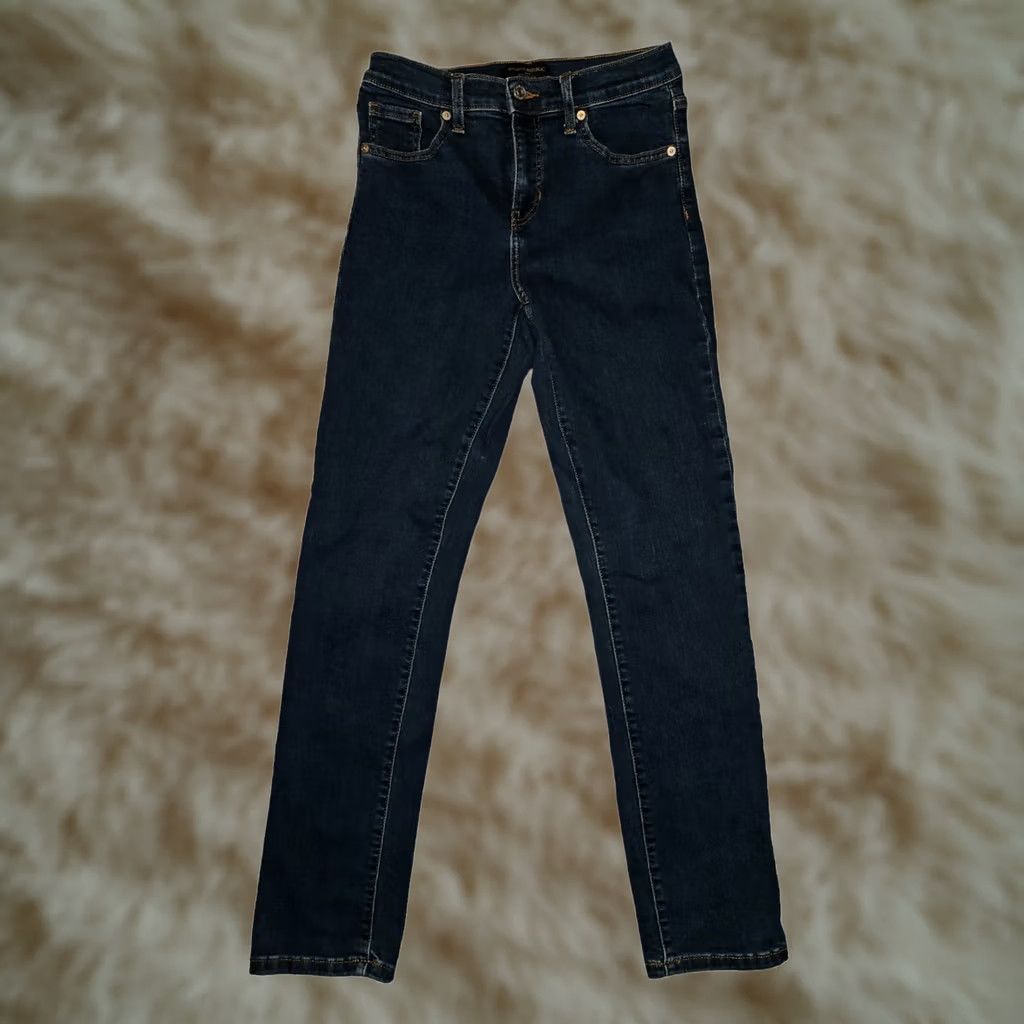 Banana Republic VINTAGE Banana Republic Jeans Women's 26 Tall Slim Blue Denim 5-Pocket Stretch Dark Headline: City, Preppy Mens Women Girls? Size 26" / US 2 / IT 38 - 1 Thumbnail