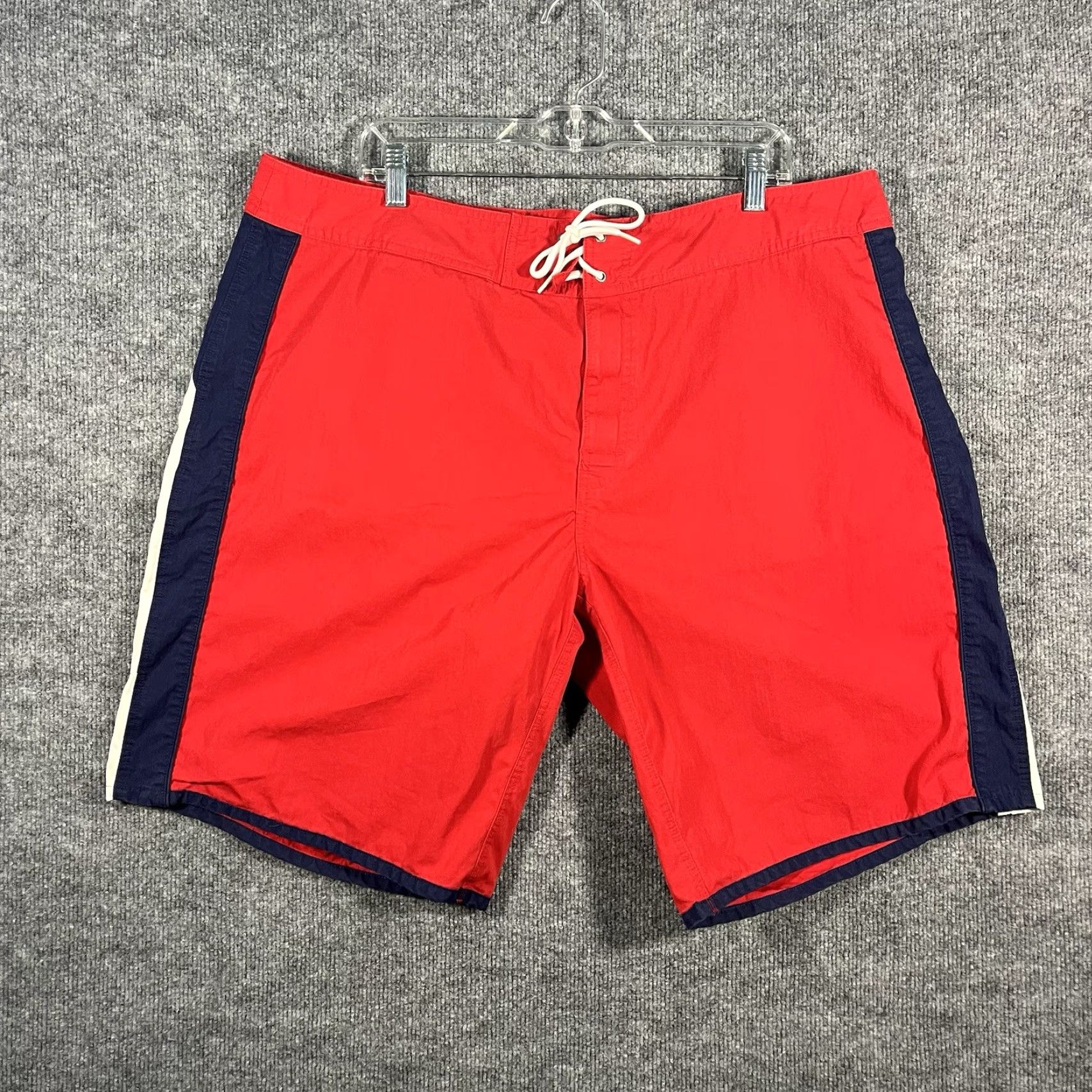 Polo Ralph Lauren Polo Ralph Lauren Swim Trunks Mens 40 Board Shorts Red 90s Hawaii Sports Beach Mens 40 Red Polo Ralph Lauren | Board Shorts | Mens Size US L / EU 52-54 / 3 - 3 Thumbnail