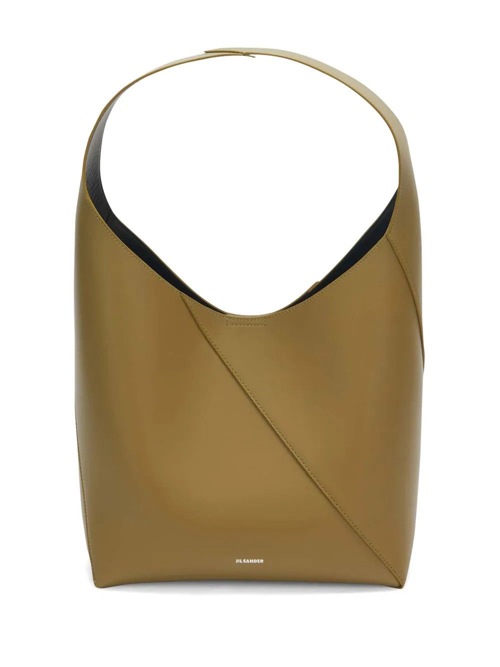 Jil Sander o1w1db10825 Size: OS / Leather Shoulder Bag in Khaki Size ONE SIZE - 1 Thumbnail