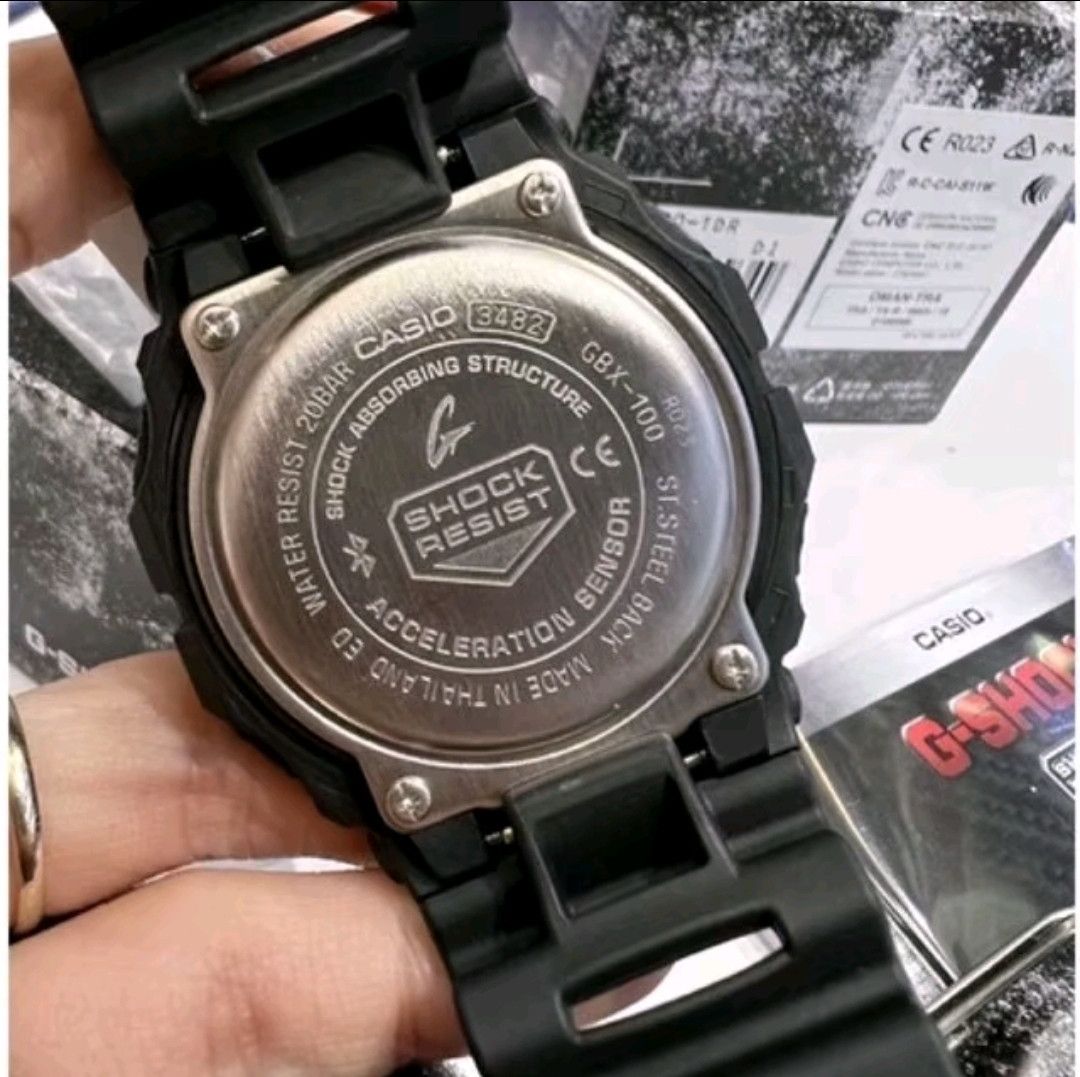 Casio × G Shock Casio G Shock GBX-100-1DR With MIP-LCD and Bluetooth Size ONE SIZE - 4 Thumbnail