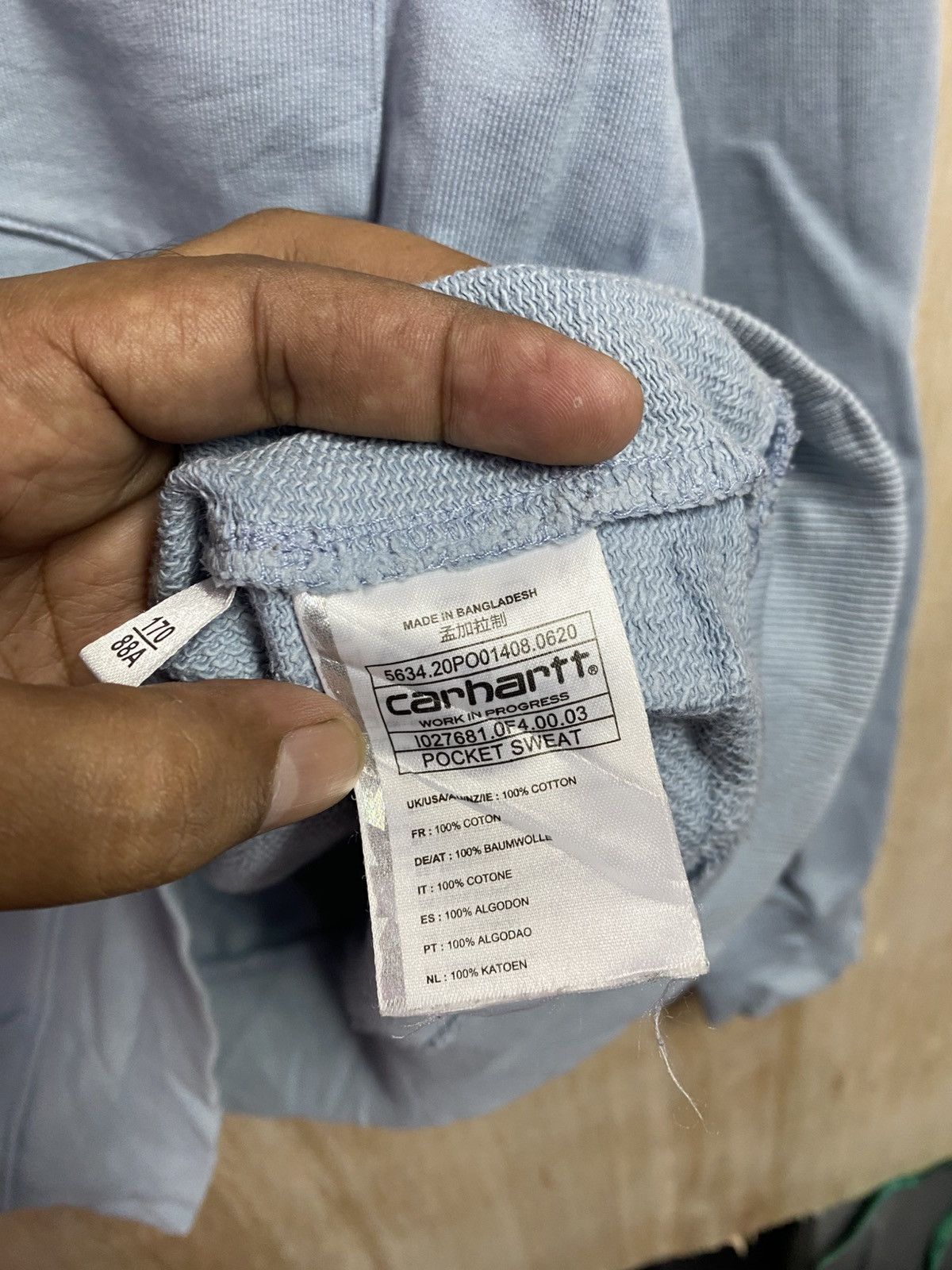 Carhartt Carhartt WIP Pocket Sweatshirt in a storm blue Size US XL / EU 56 / 4 - 4 Thumbnail