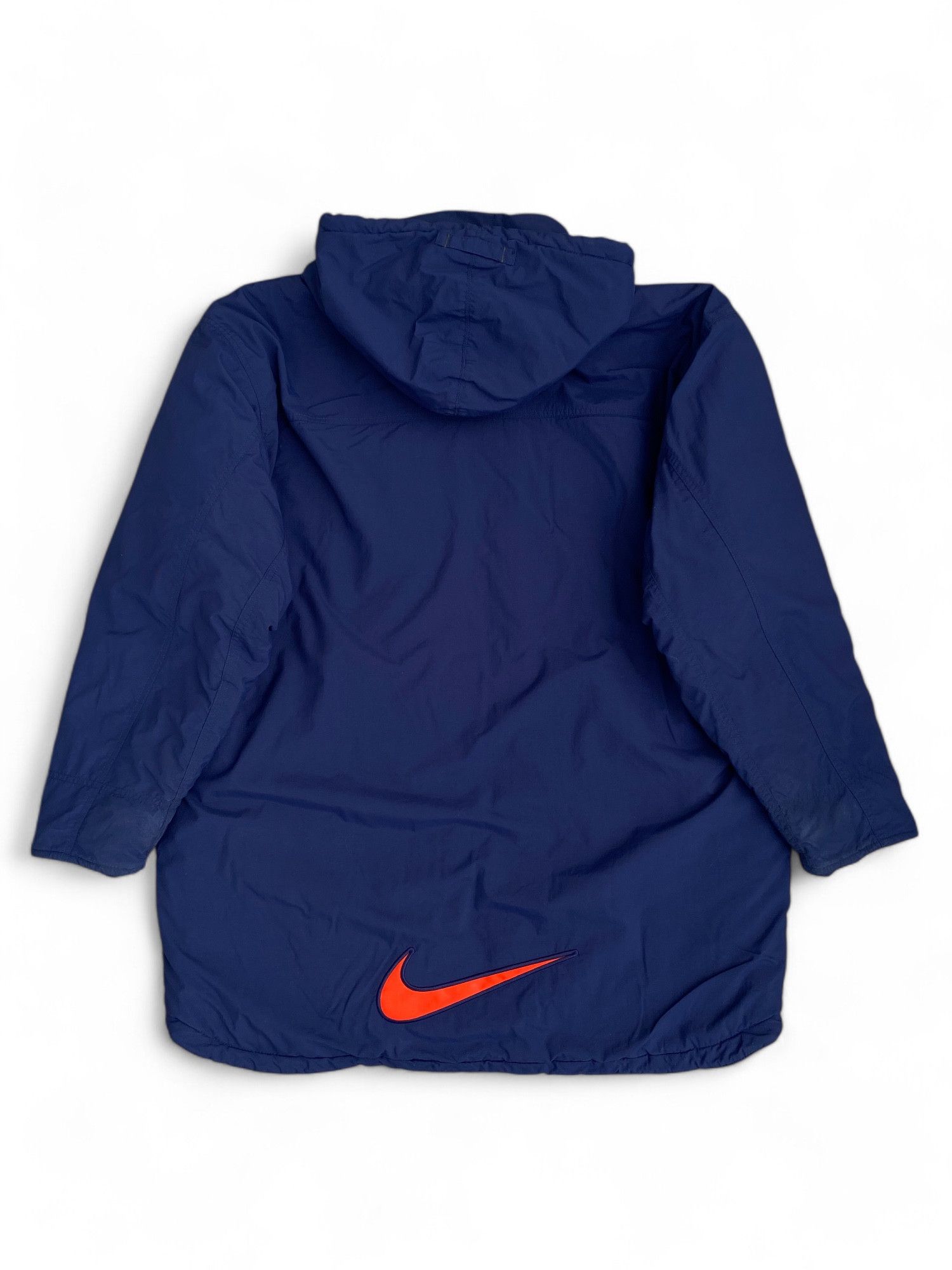 Nike × Vintage Vintage 90s Nike Jakcet Insulated Big Swoosh Parka Size US M / EU 48-50 / 2 - 1 Thumbnail