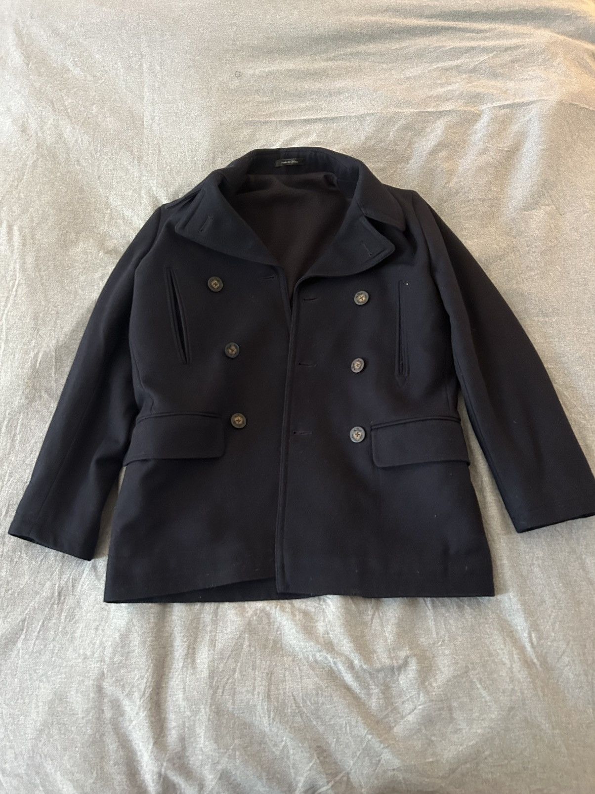 Polo Ralph Lauren Ralph Lauren Peacoat Polo Wool-Blend Melton Peacoat Size US M / EU 48-50 / 2 - 2 Thumbnail