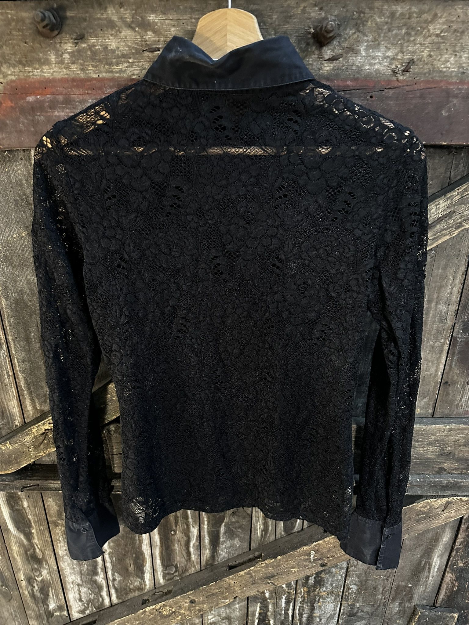 Vintage Vintage Y2k Mesh Goth Alternative Alt Blouse Size S / US 4 / IT 40 - 4 Thumbnail