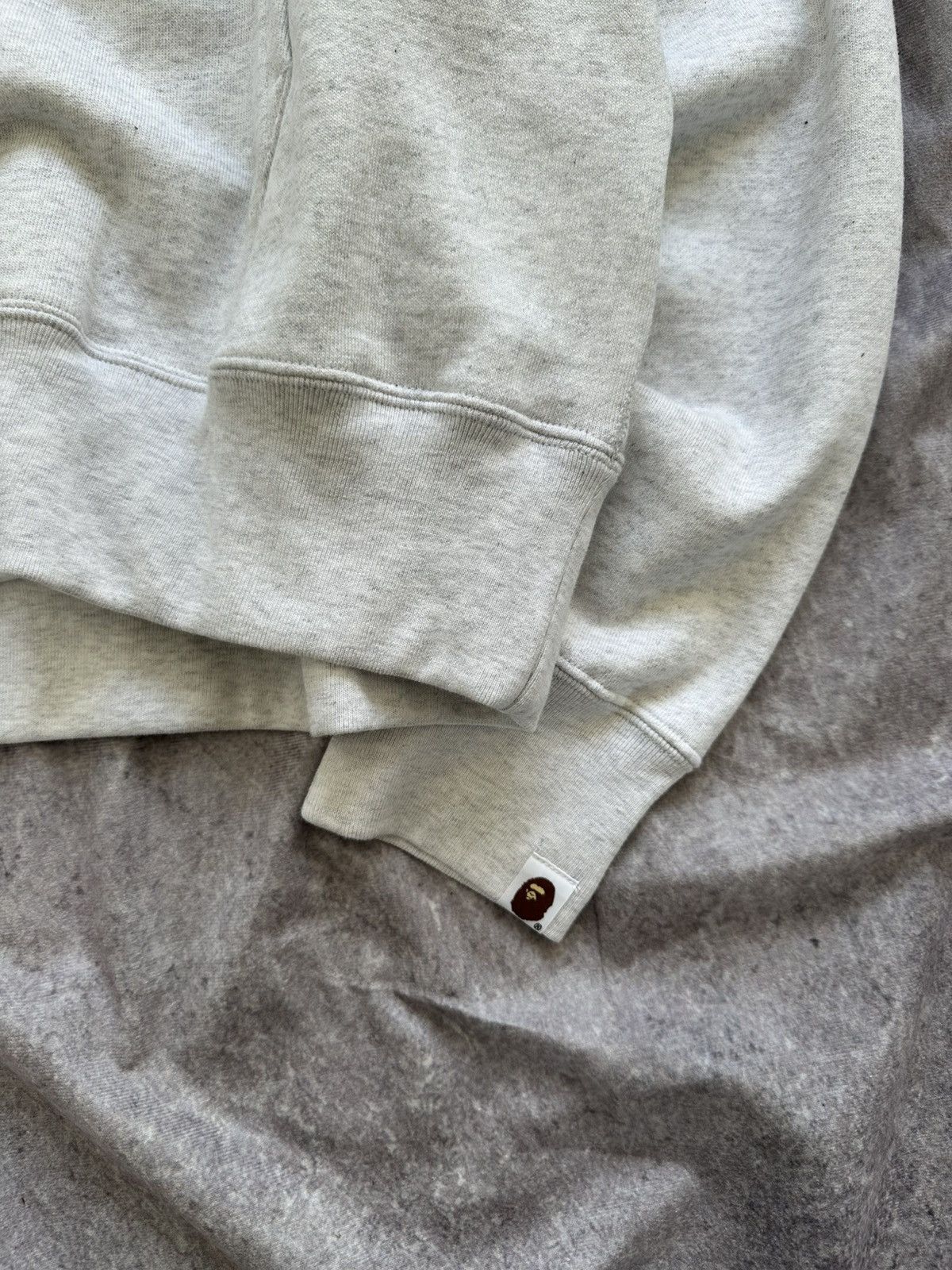 Bape Bape Embroidery Loose Fit Hoodie Gray Size US M / EU 48-50 / 2 - 4 Thumbnail