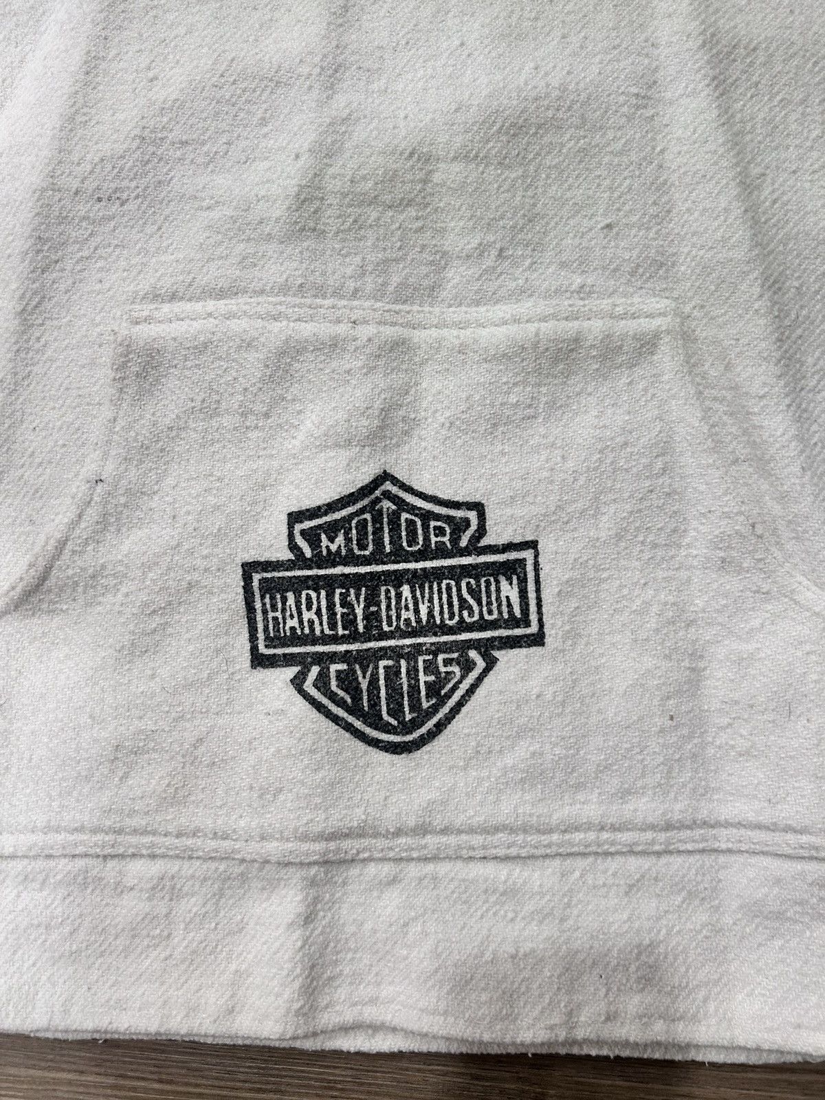Vintage White Harley Davidson Baja hoodie Size US L / EU 52-54 / 3 - 3 Thumbnail