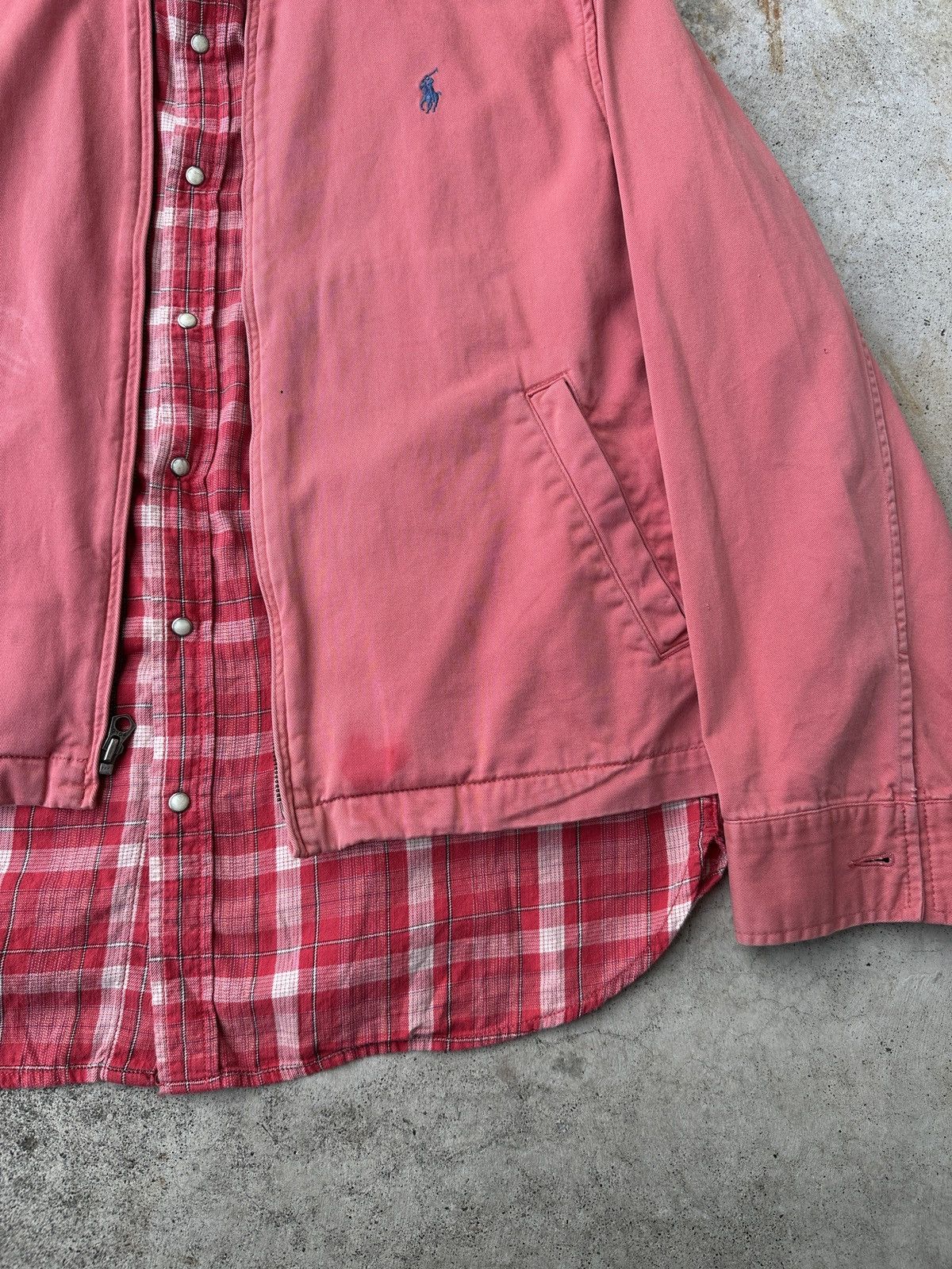 Levi's Levi’s Western Pink Salmon Snapped Plaid Flannel Shirt Size US L / EU 52-54 / 3 - 8 Thumbnail
