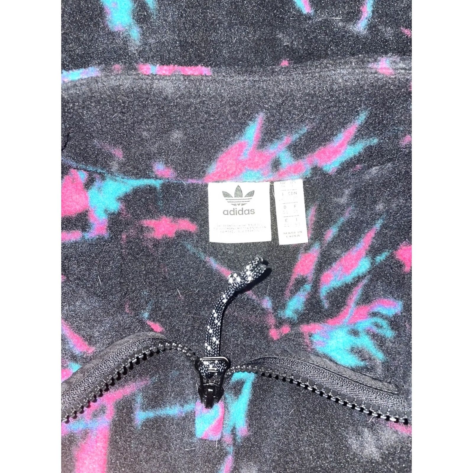 Adidas VINTAGE adidas Quarter Zip Fleece Pull-Over Shirt Womens L Black Pullover Activewear Womens L Size L / US 10 / IT 46 - 5 Thumbnail