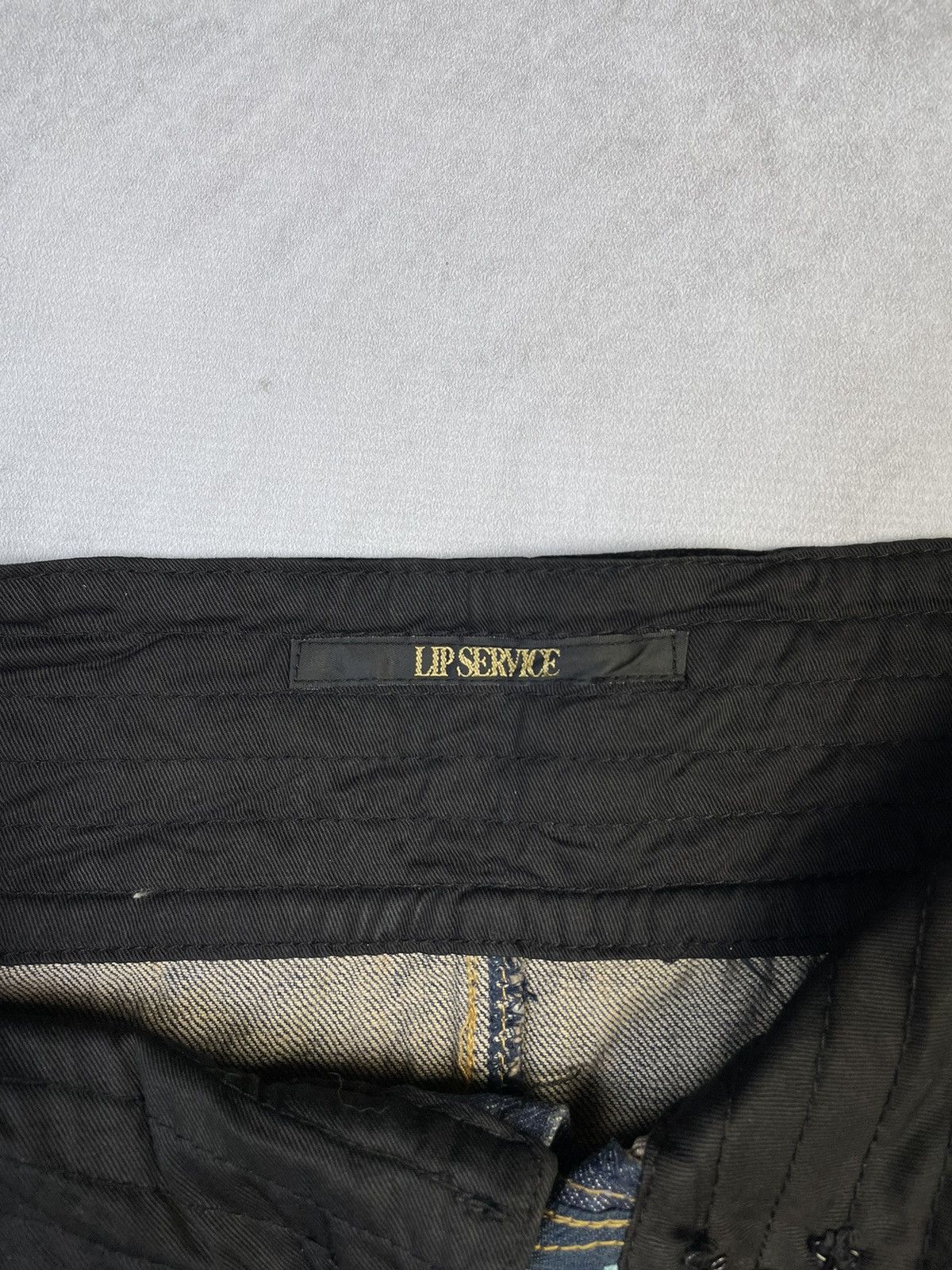 Lip Service 2000s Lip Service Hybrid Velvet Waist Denim Skirt Size 27" / US 4 / IT 40 - 4 Thumbnail