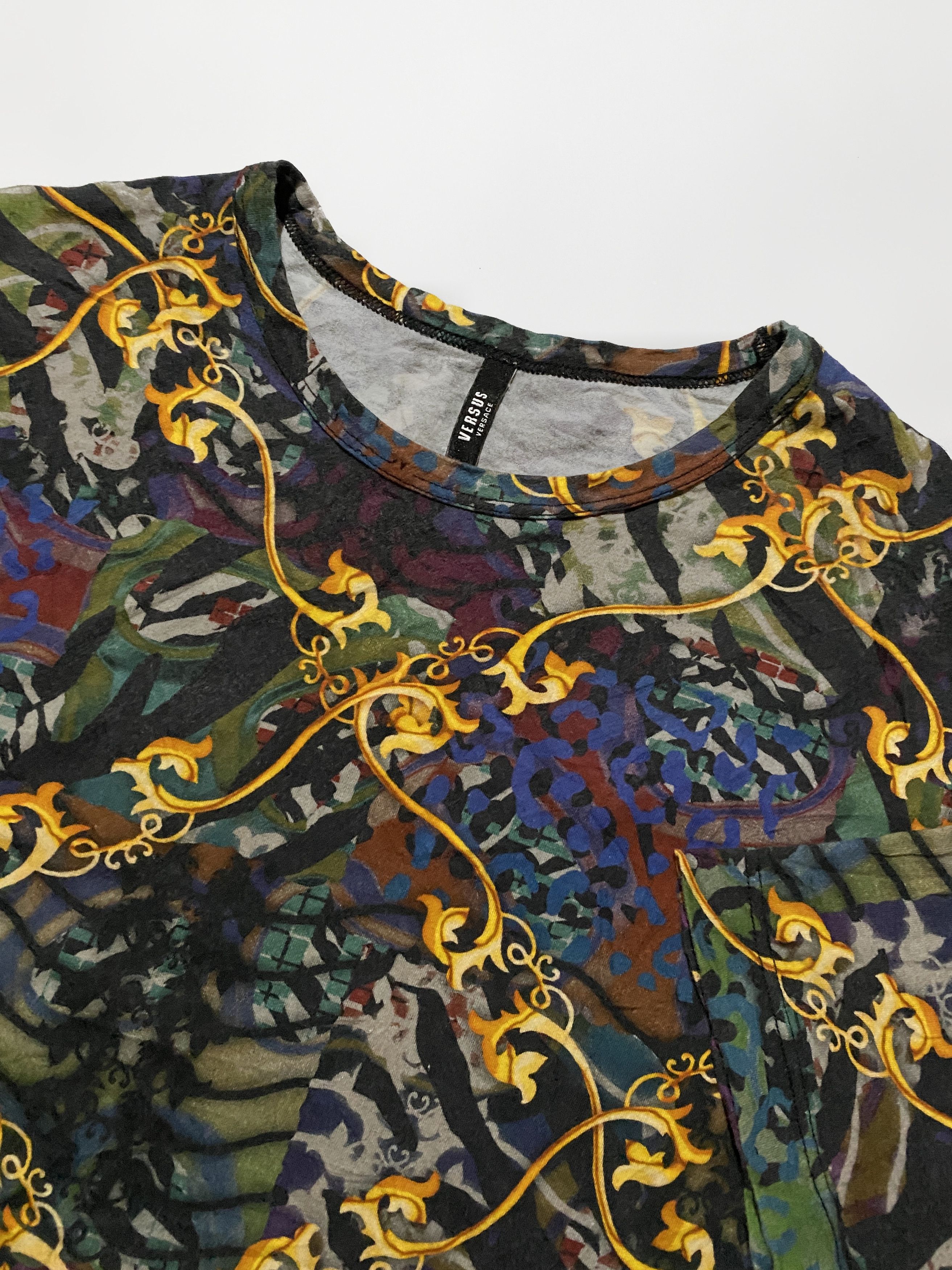 Versace × Versace Jeans Couture VERSACE Versus - Rainbow pattern T-shirt Size US M / EU 48-50 / 2 - 2 Thumbnail