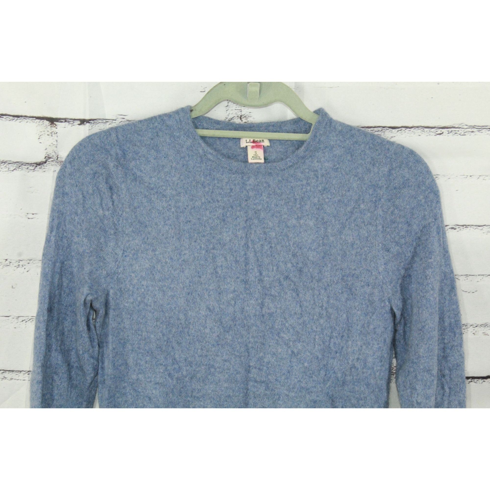 L.L. Bean LL Bean Women's Classic Cashmere Crewneck Sweater Heather Size S / US 4 / IT 40 - 3 Thumbnail