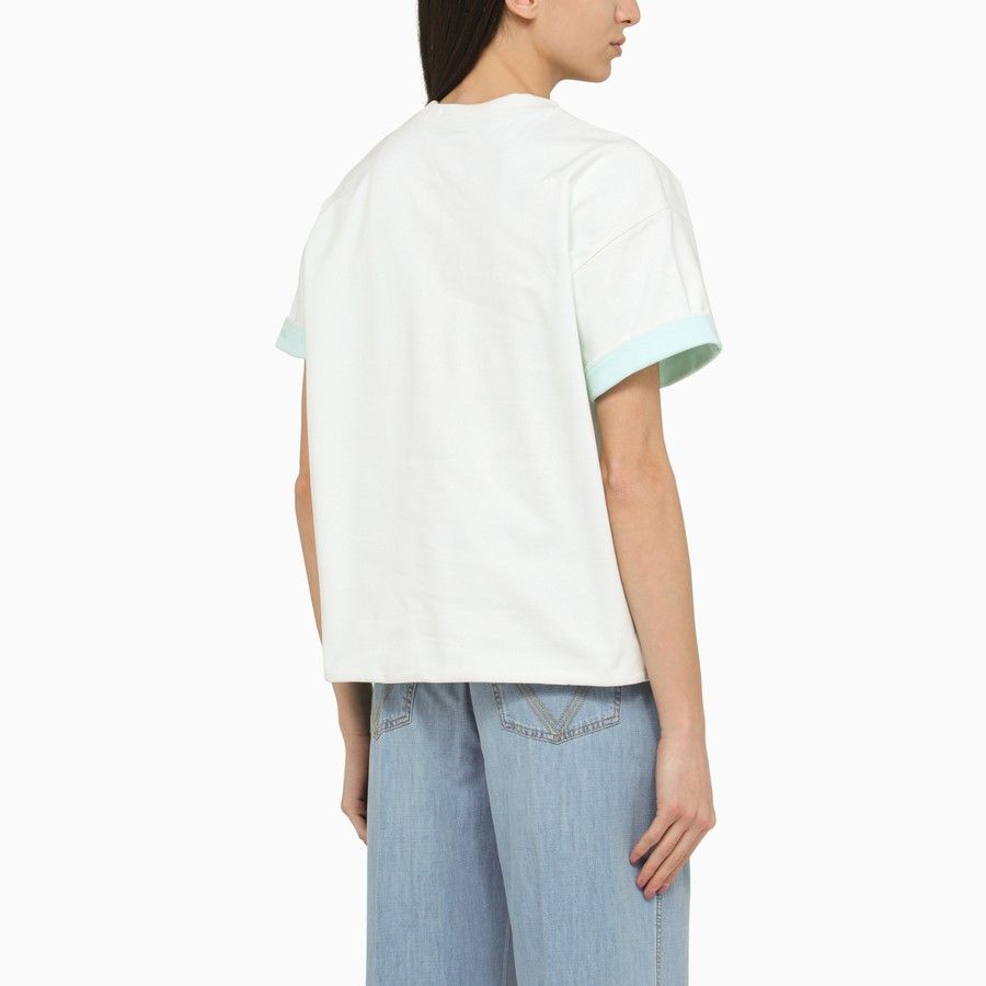Bottega Veneta o1d2blof0824 Cotton Crew-neck T-Shirt in White Size S / US 4 / IT 40 - 3 Thumbnail