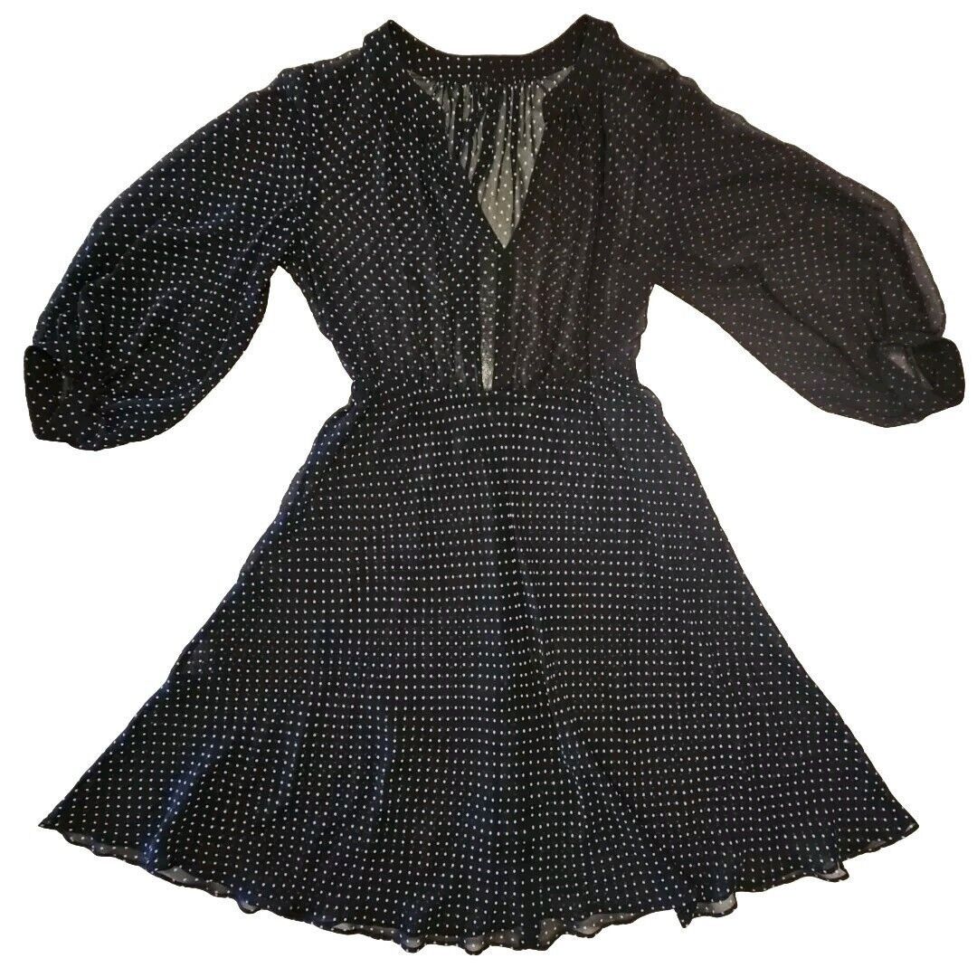 Akris Akris Mulberry Silk Dress Womens Small Sheer Black Two Tone Size S / US 4 / IT 40 - 5 Thumbnail