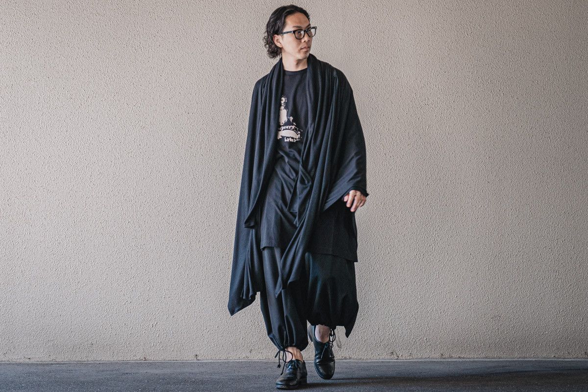 Yohji Yamamoto Yohji Yamamoto Pour Homme - WOOL SMOOTH SLEEVE CLAOK Size US S / EU 44-46 / 1 - 17 Thumbnail