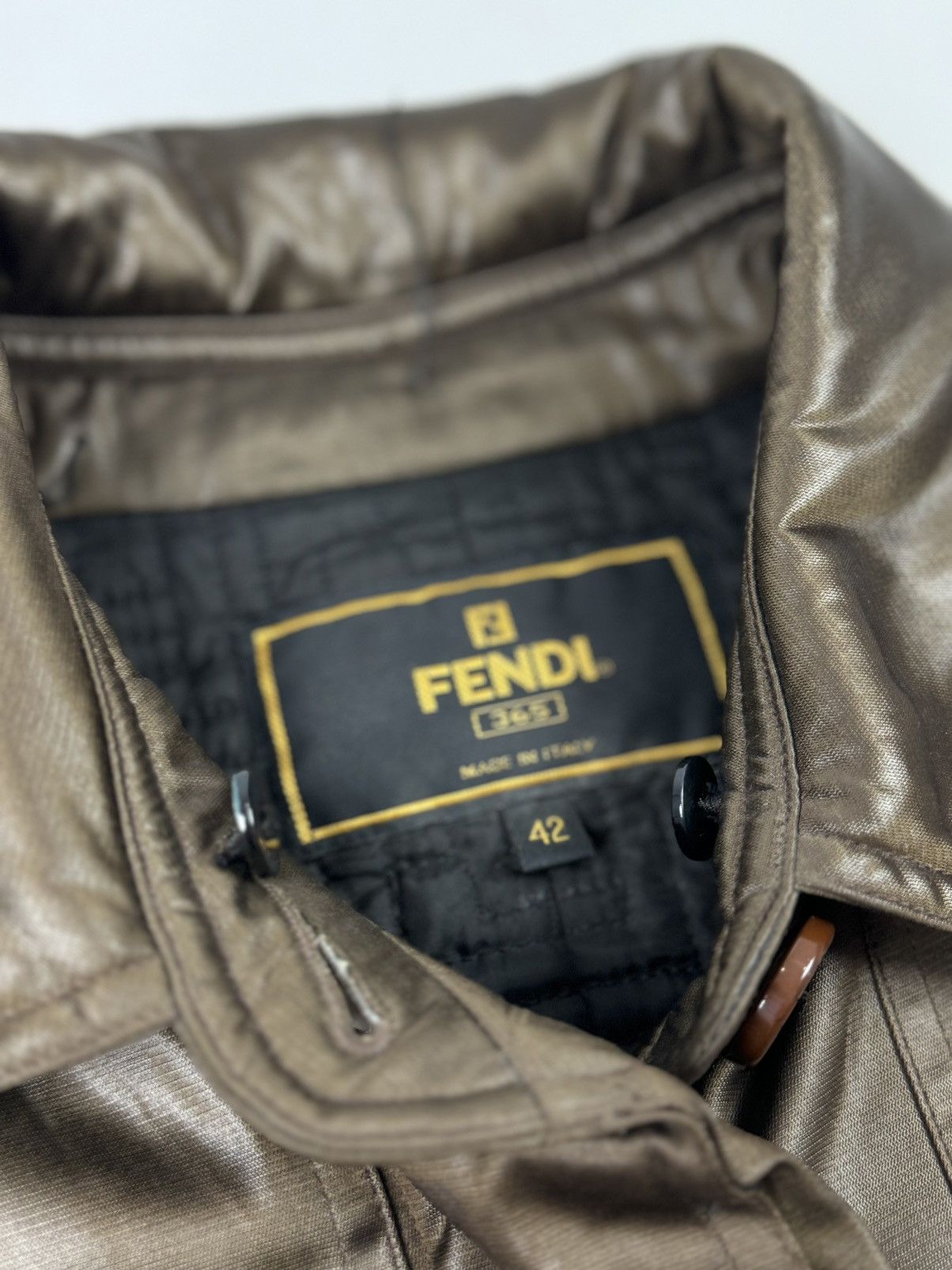 Fendi 1990’s Vintage Fendi 365 Midi Coat Made in Italy Size M / US 6-8 / IT 42-44 - 5 Thumbnail