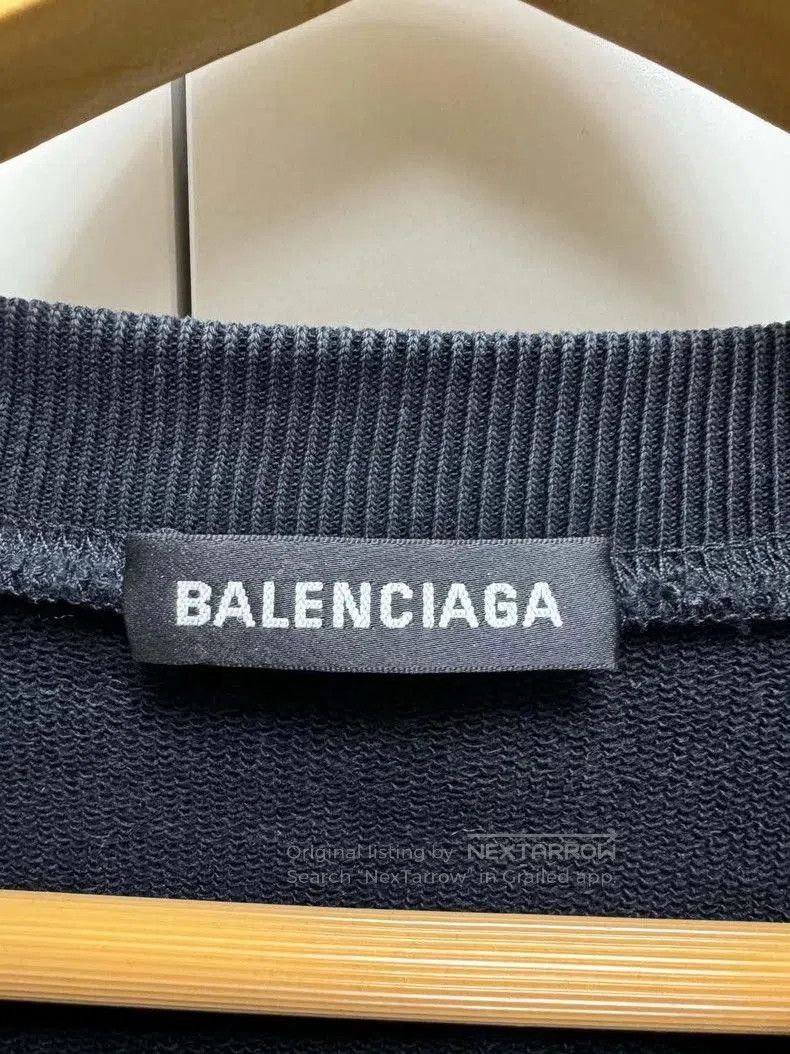 Balenciaga Balenciaga Black Embroidered Coke Sweatshirt. Size US XL / EU 56 / 4 - 3 Thumbnail