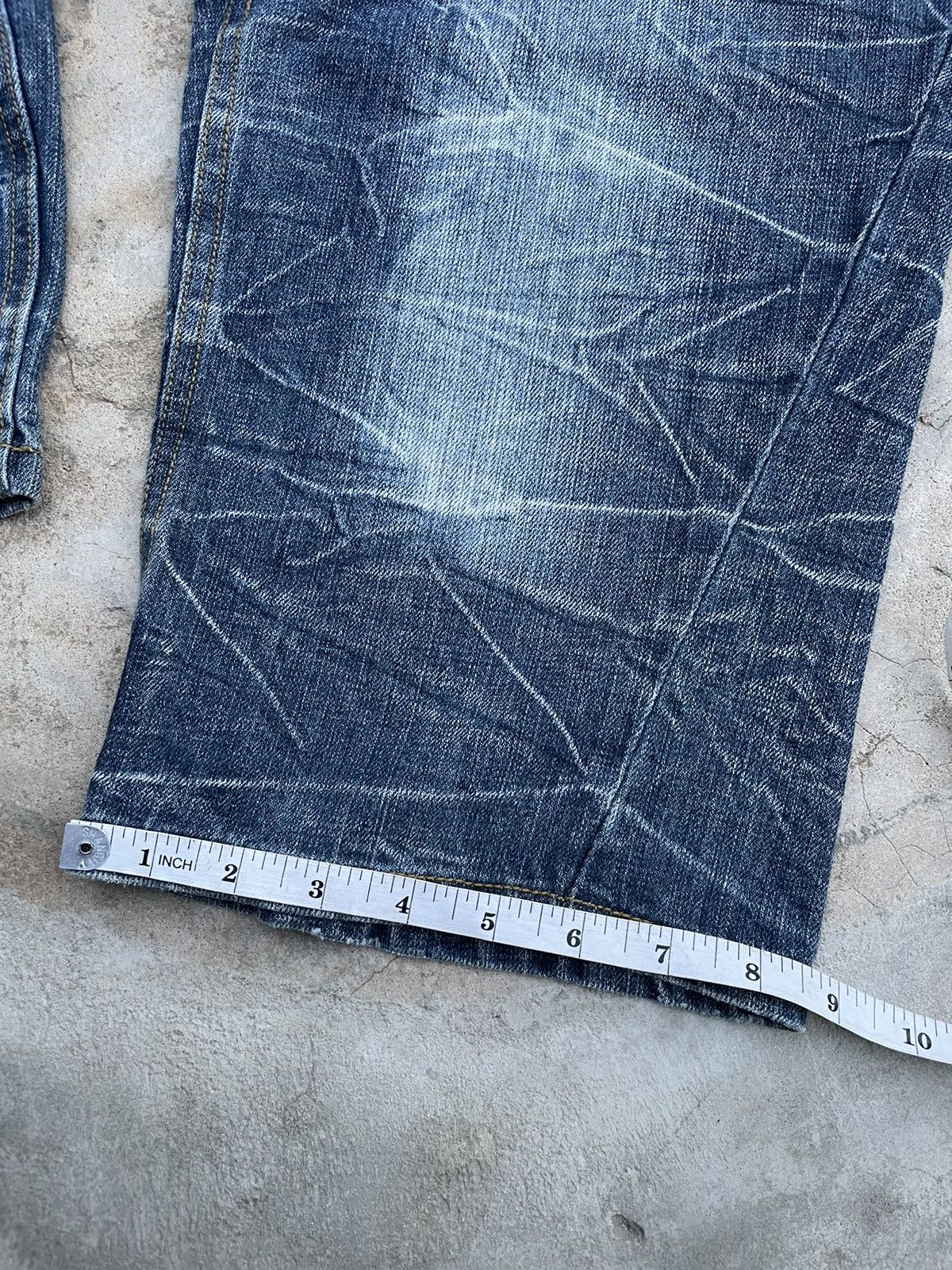 Japanese Brand Nylaus Double Waist Acid Wash Short Size US 31 - 11 Thumbnail