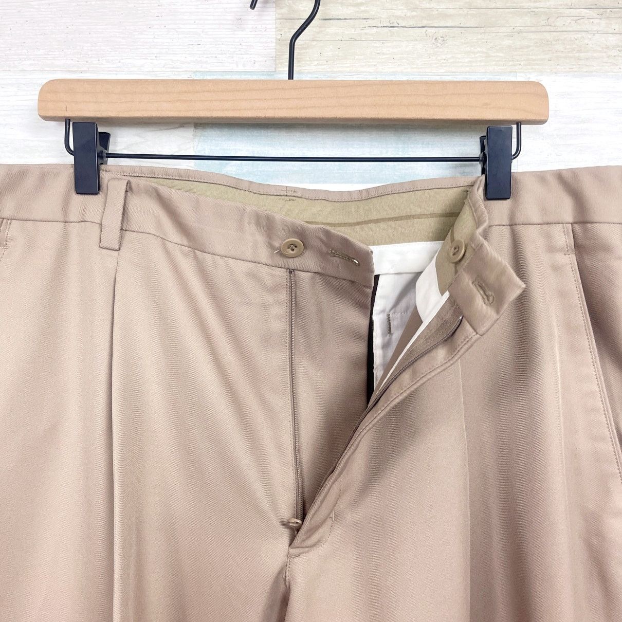 Nike NIKE GOLF Pleated Dri Fit Dress Pants Beige Twill Mens 40x30 Size US 40 / EU 56 - 4 Thumbnail
