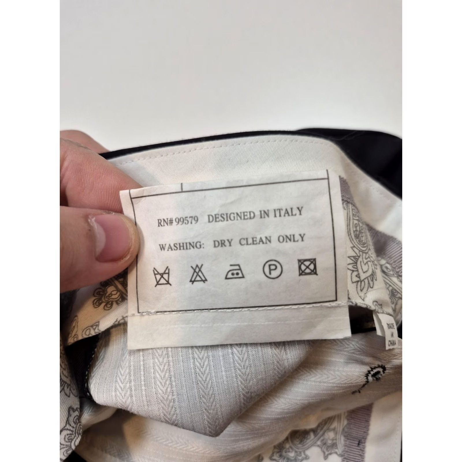 Vintage Montefino Dress Pants Mens 32x34 Navy Wool Flat Front Straight Size US 32 / EU 48 - 4 Thumbnail
