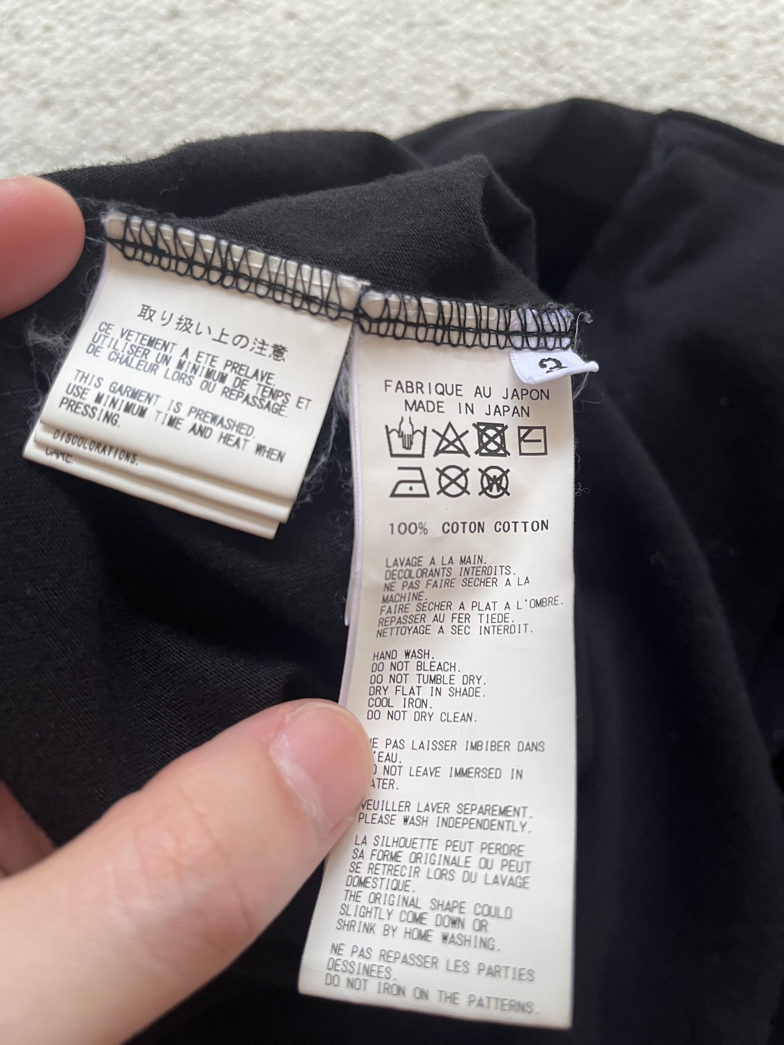 Yohji Yamamoto Yohji Yamamoto Tee 2018 Spring Size US L / EU 52-54 / 3 - 4 Thumbnail